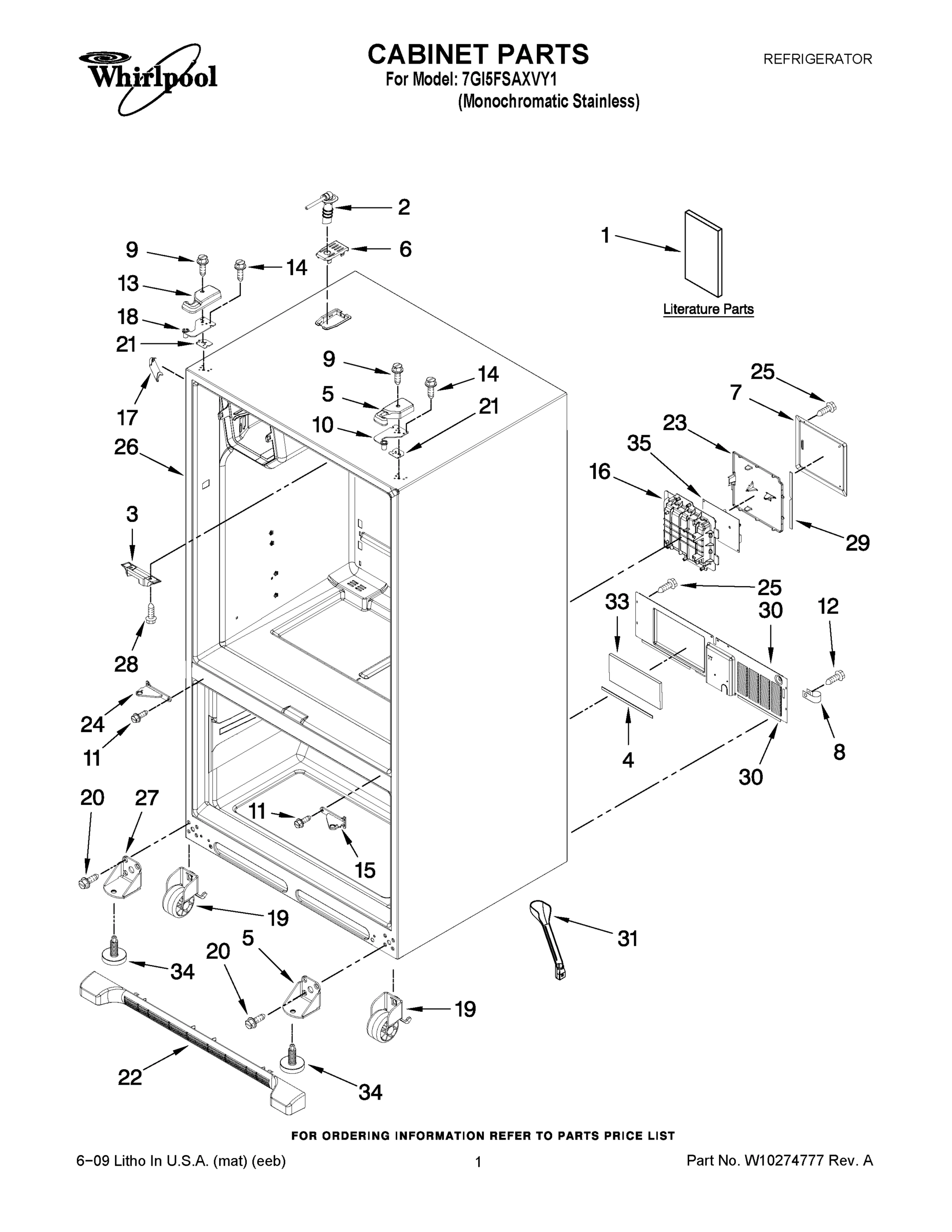 01 - CABINET PARTS