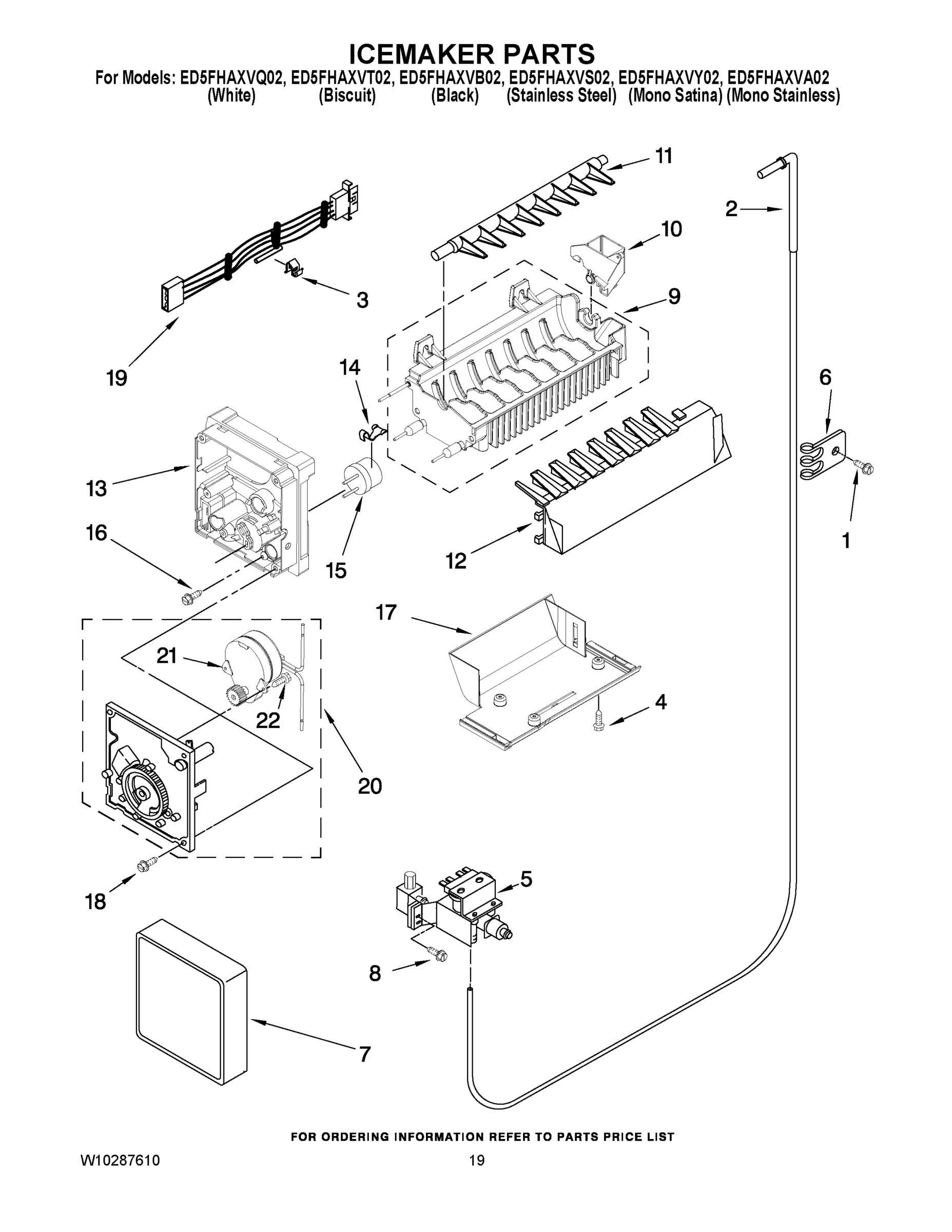 12 - ICEMAKER PARTS