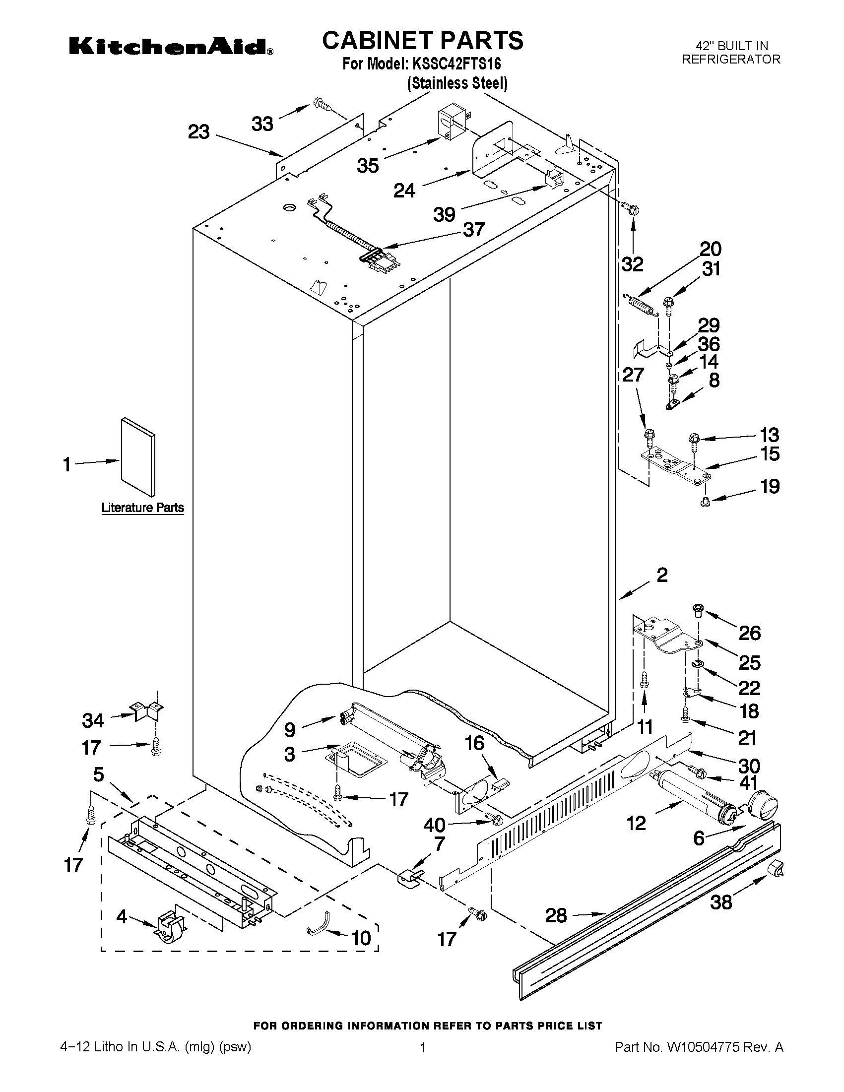 01 - CABINET PARTS