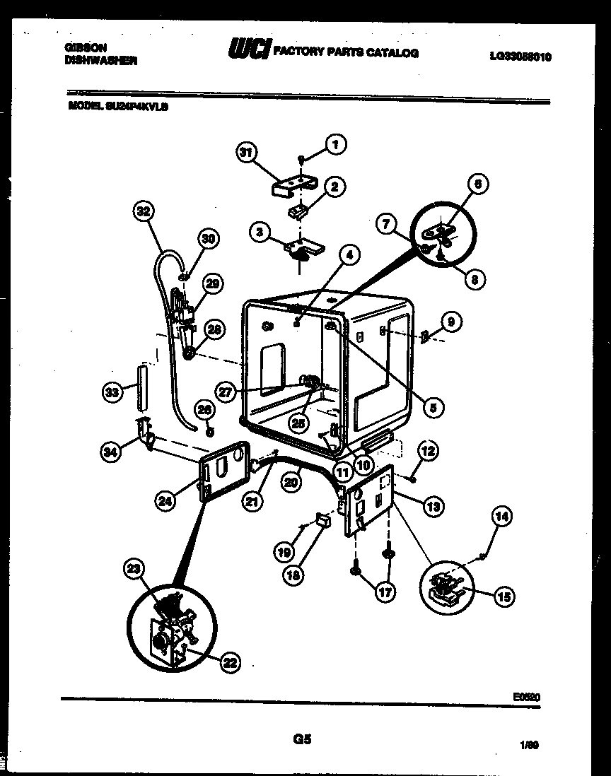05 - TUB AND FRAME PARTS