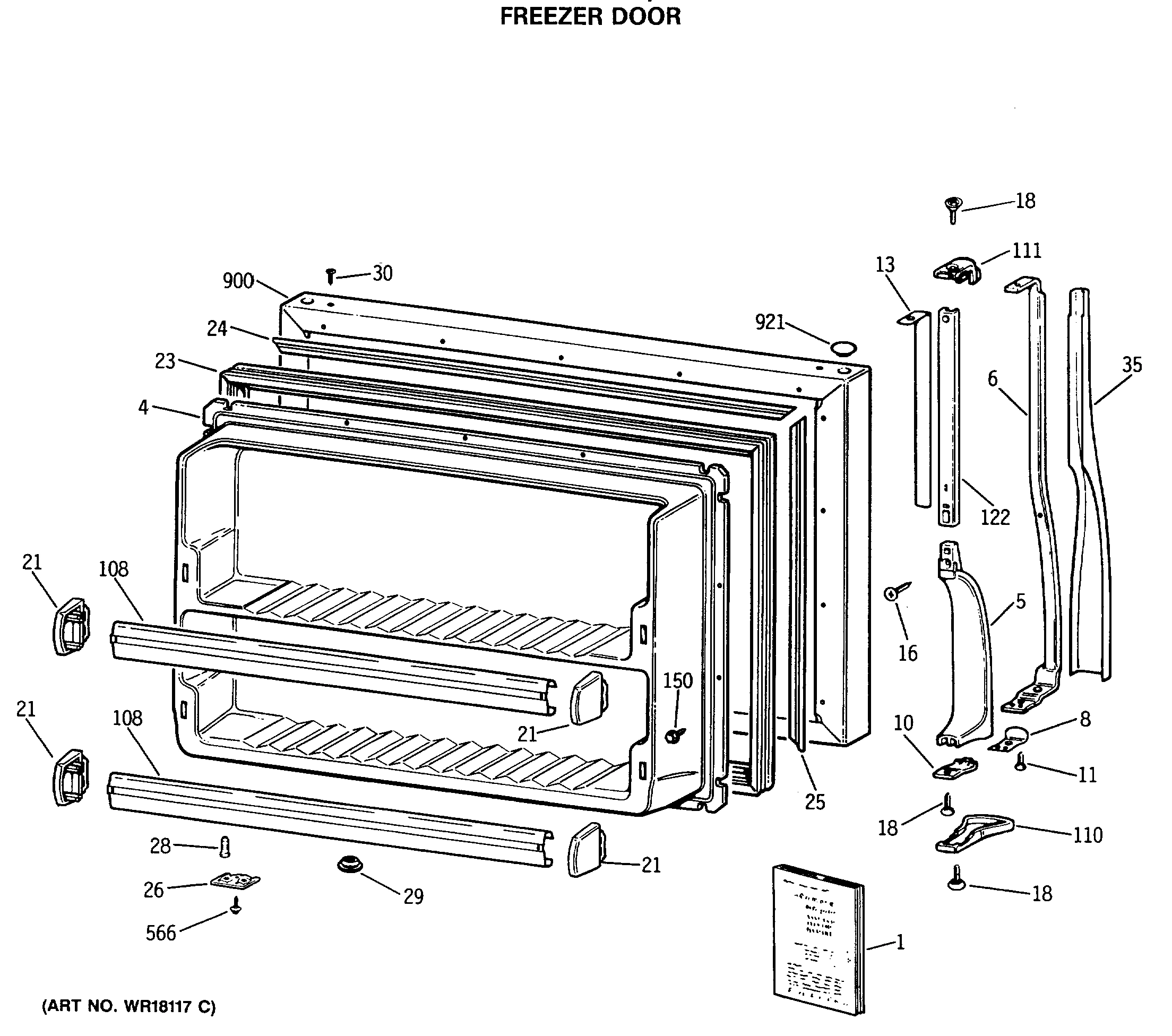 FREEZER DOOR