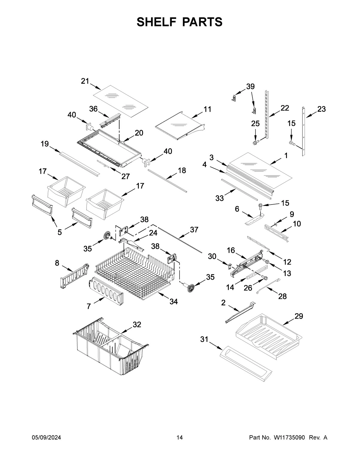 08 - SHELF PARTS