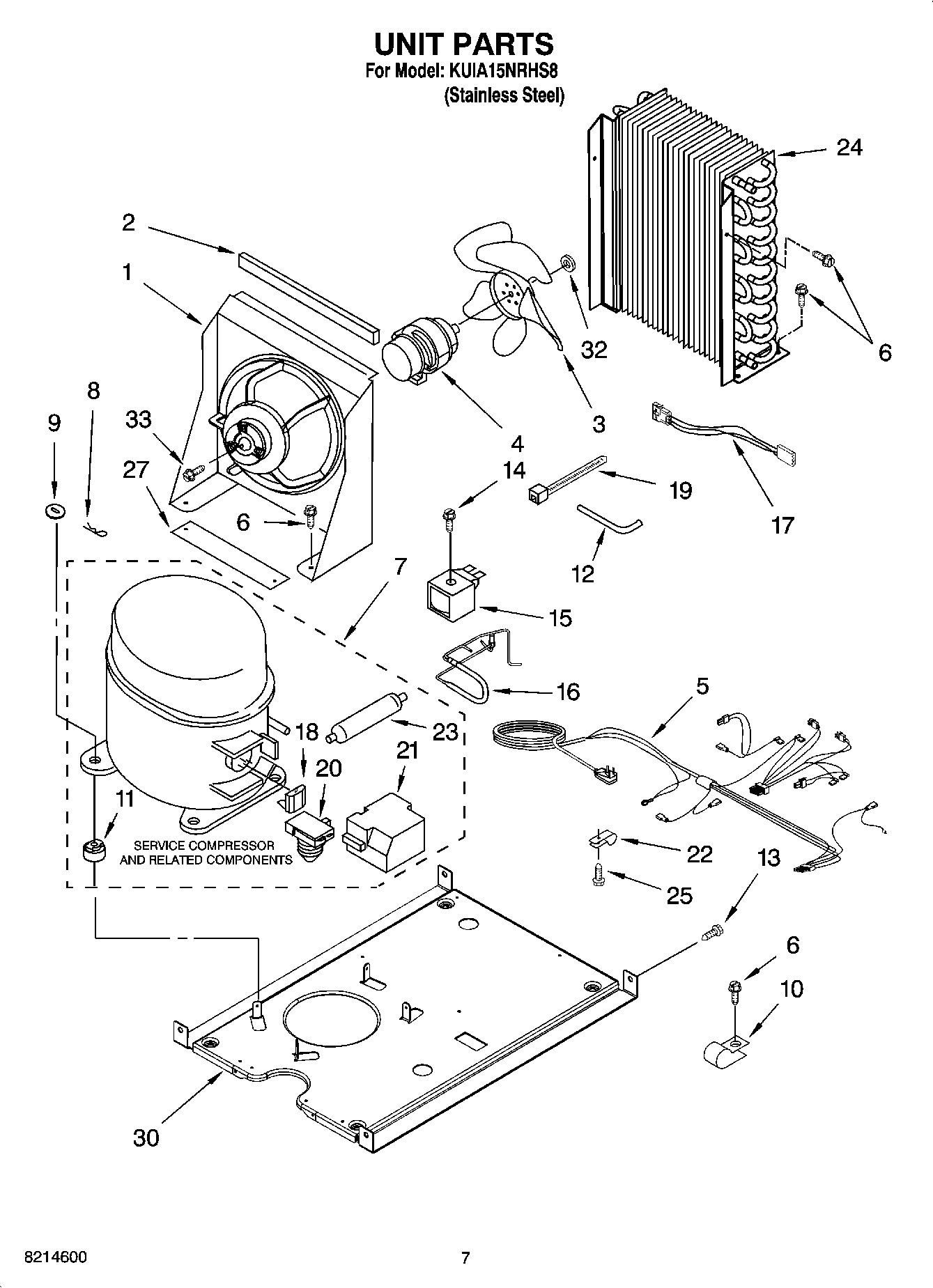 05 - UNIT PARTS, OPTIONAL PARTS (NOT INCLUDED)