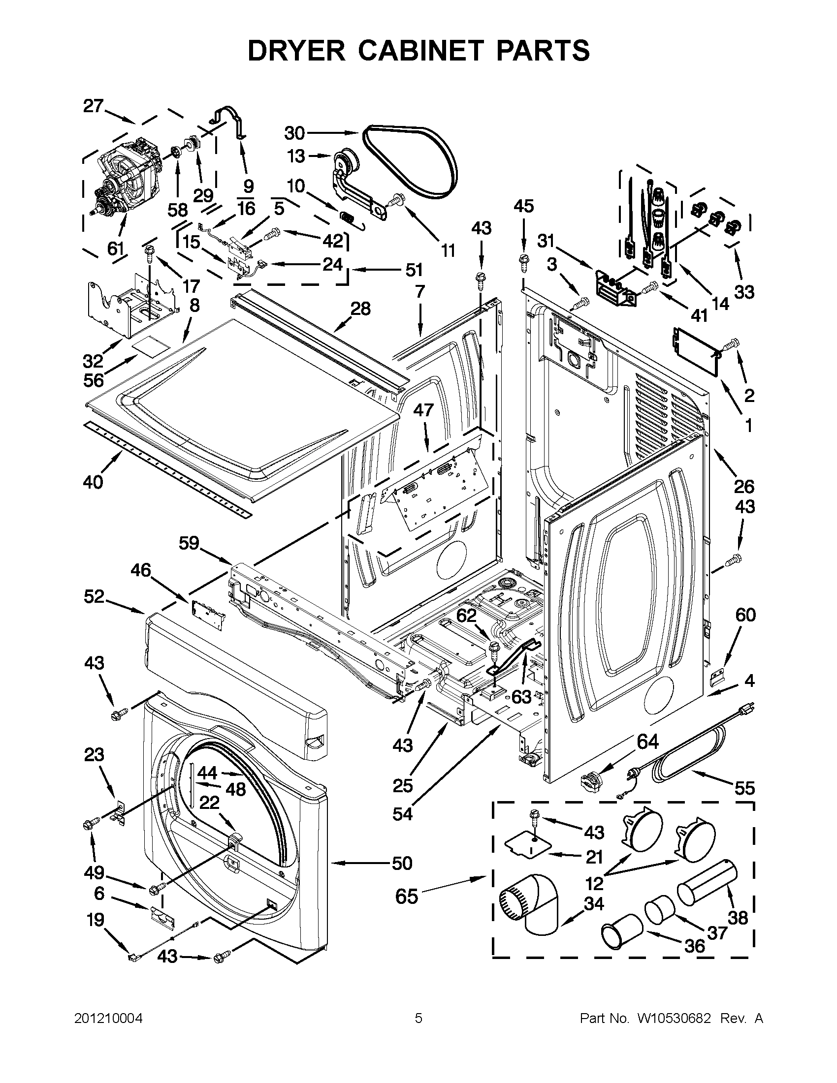 02 - DRYER CABINET PARTS