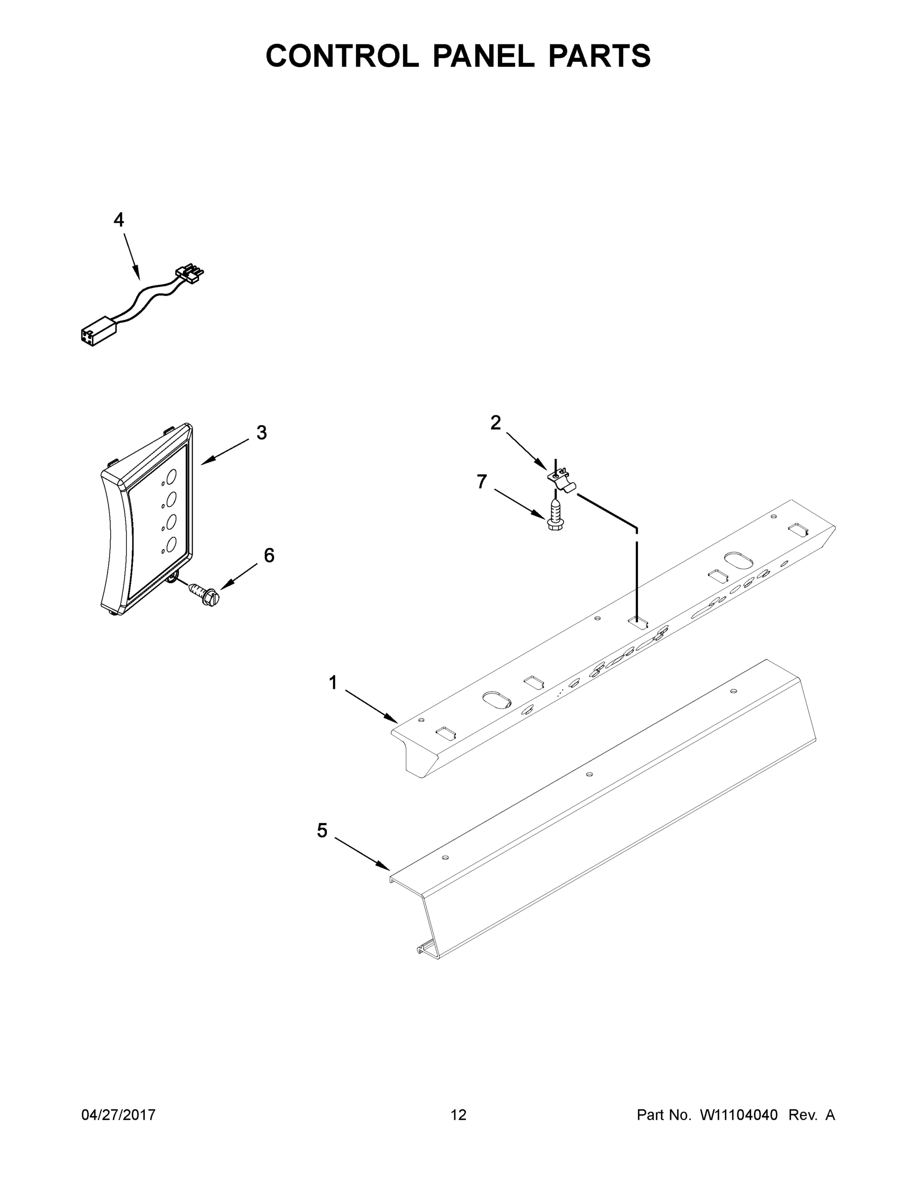07 - CONTROL PANEL PARTS