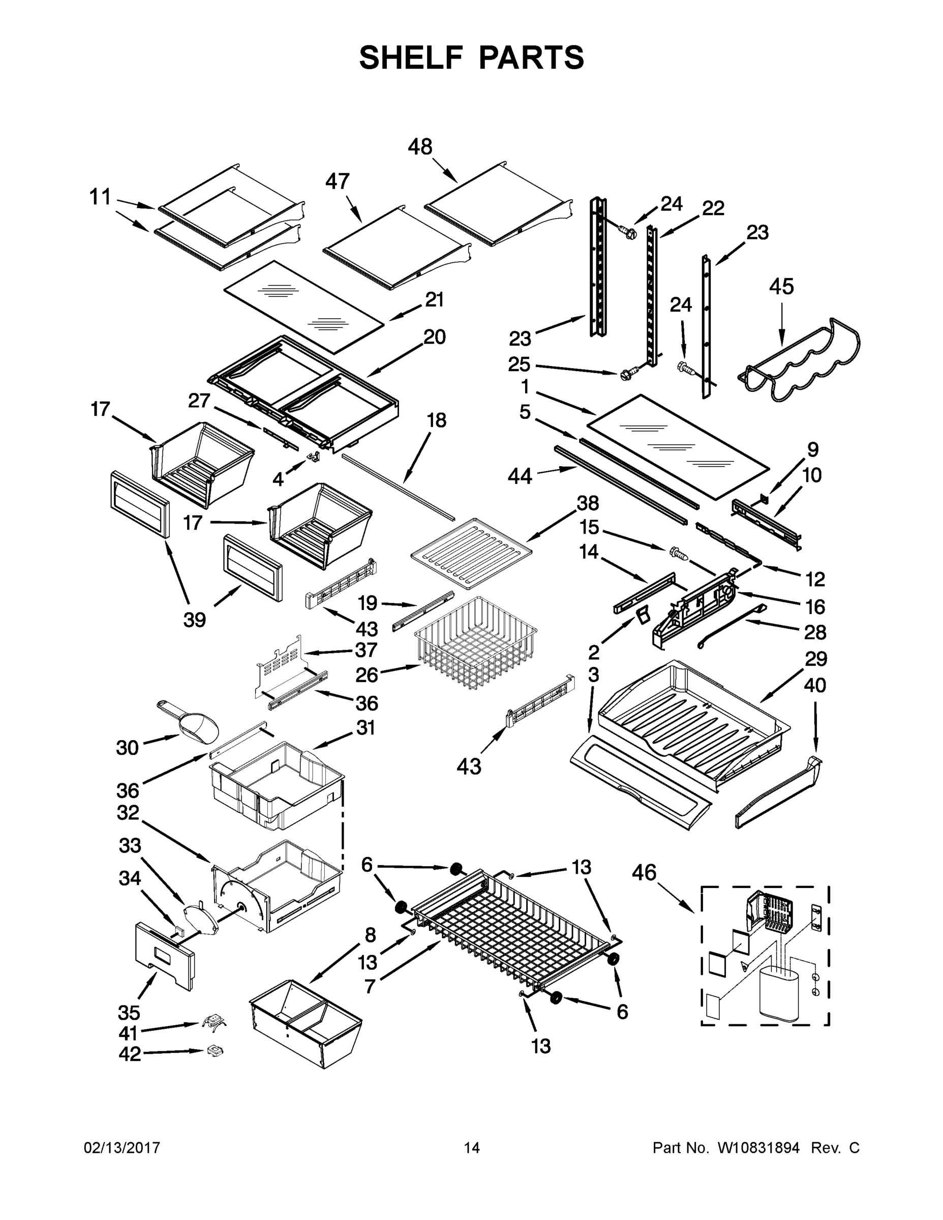 08 - SHELF PARTS