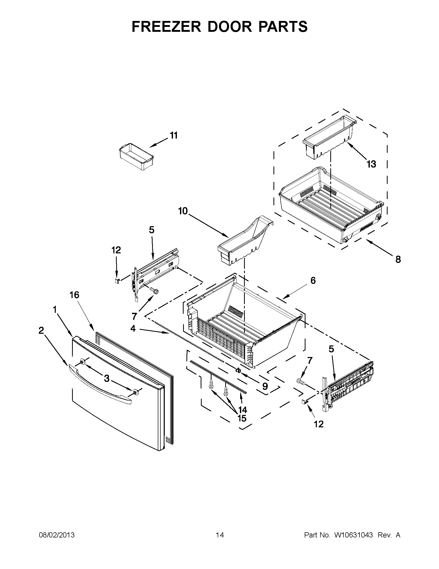 07 - FREEZER DOOR PARTS