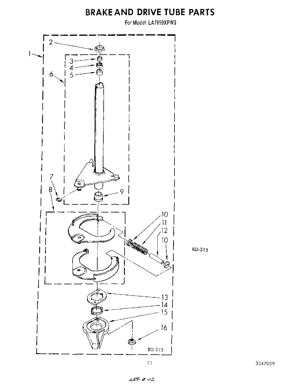 09 - BRAKE AND DRIVE TUBE