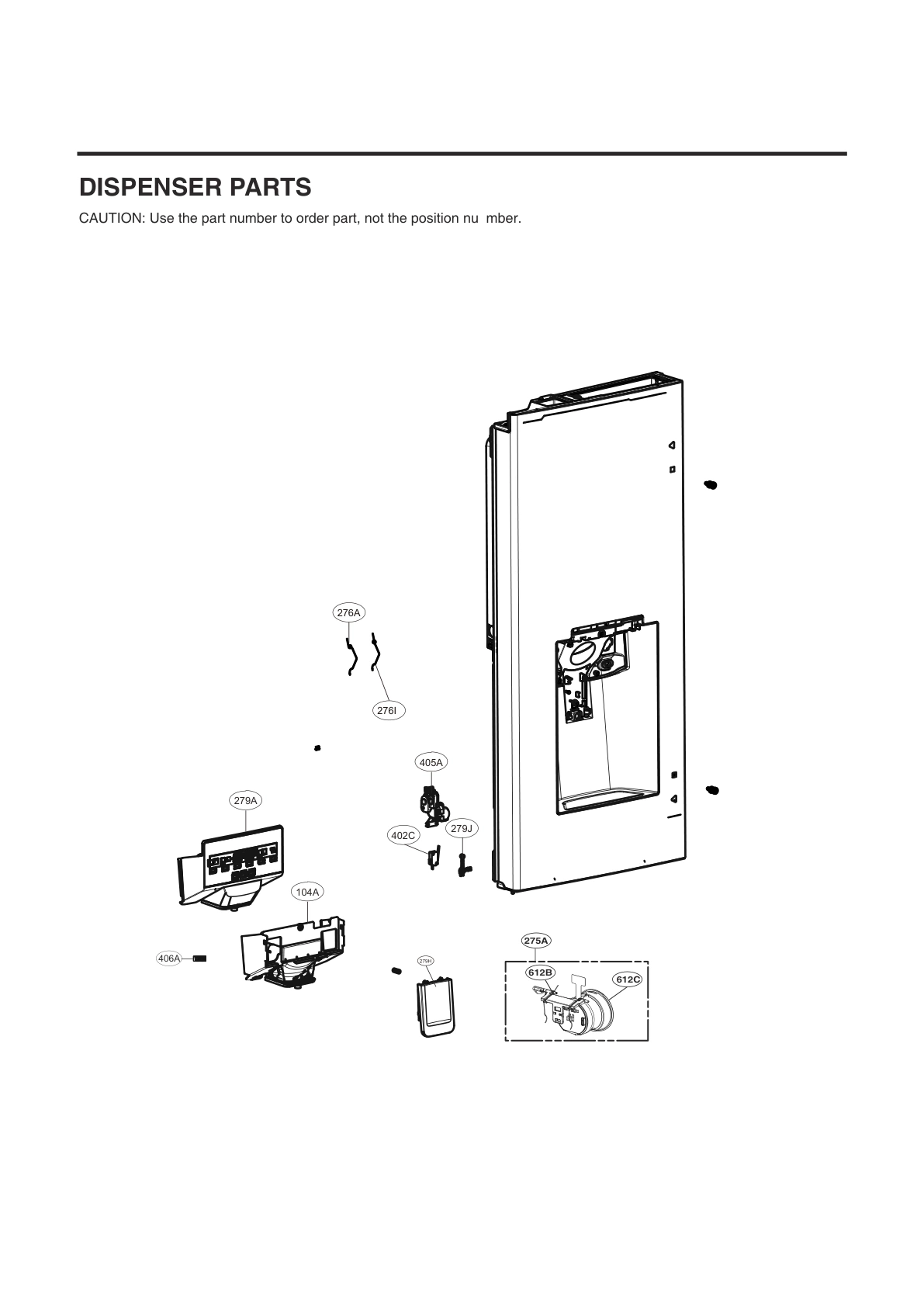 DISPENSER PARTS