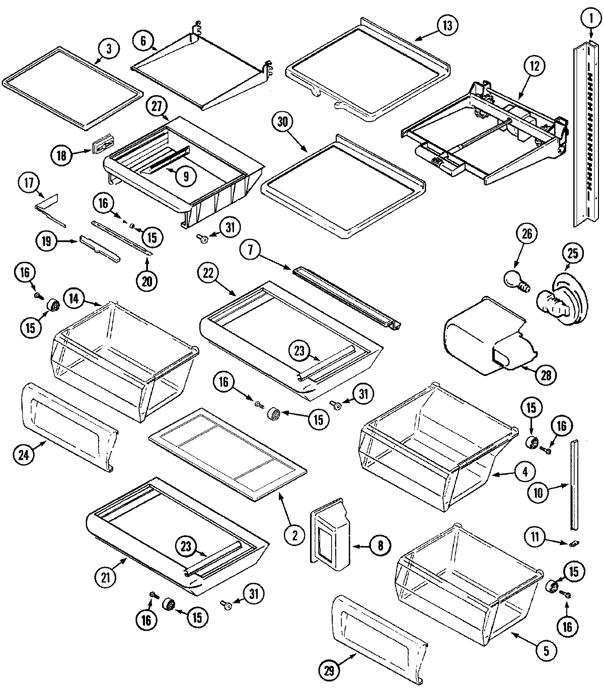 11 - SHELVES & ACCESSORIES
