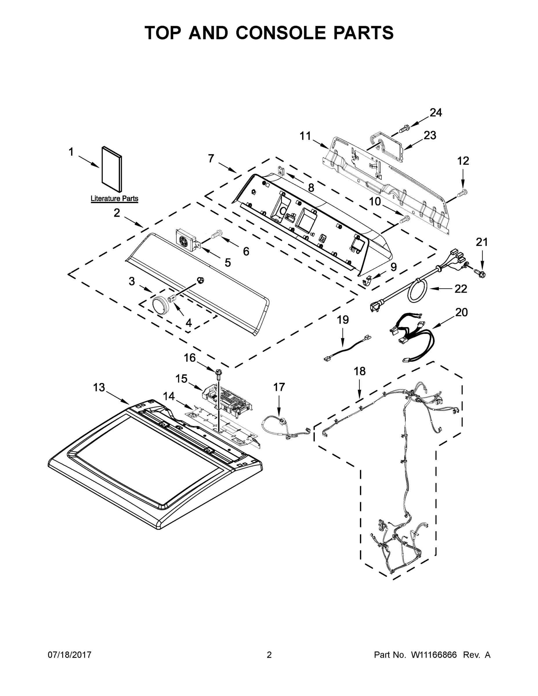 02 - TOP AND CONSOLE PARTS