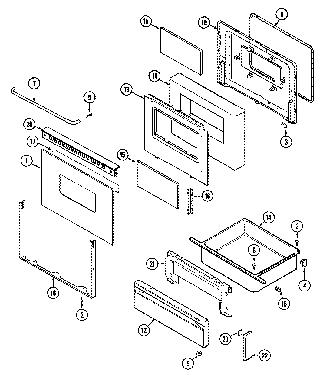 04 - DOOR/DRAWER (SERIAL PREFIX 16)