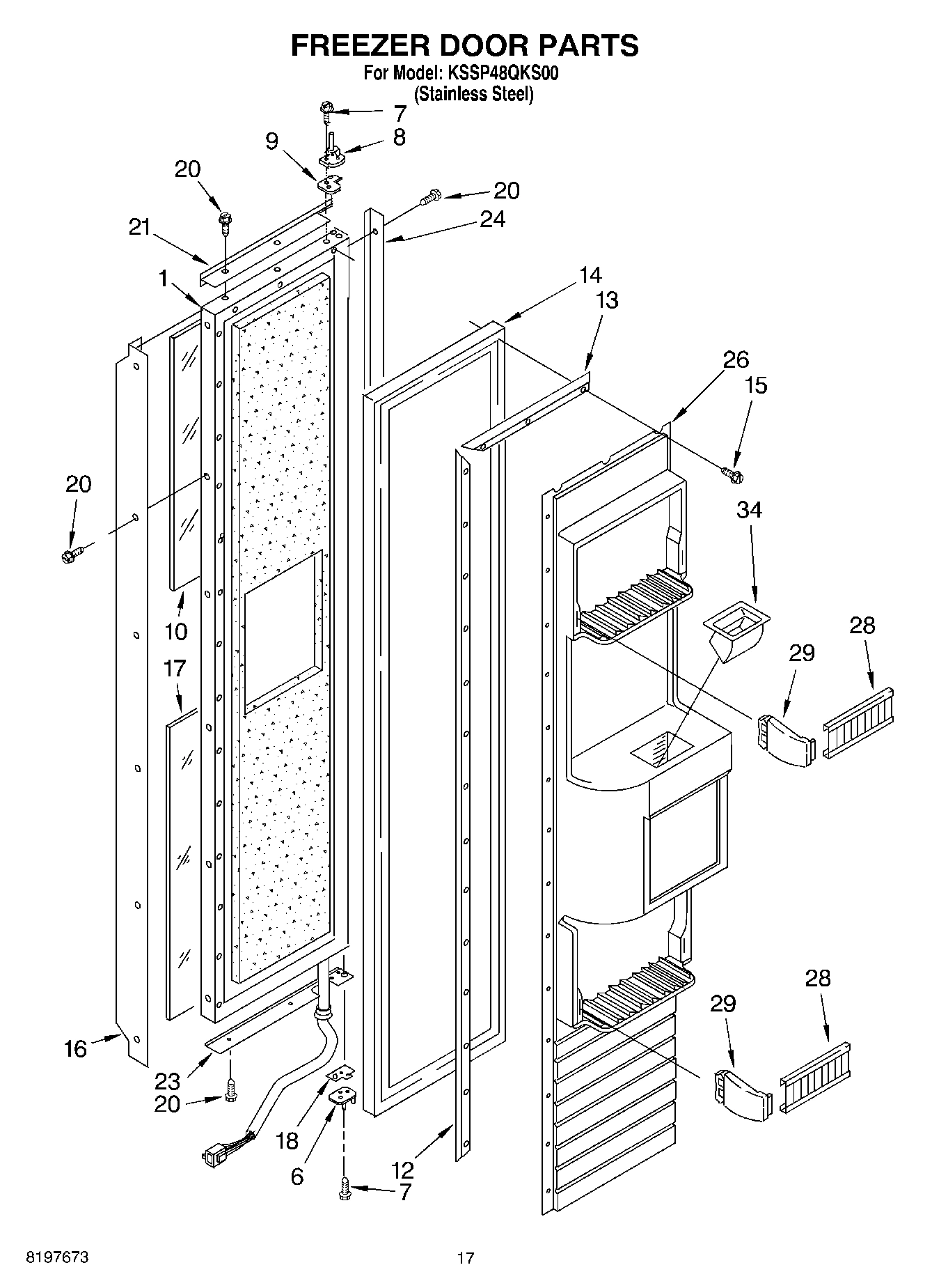 11 - FREEZER DOOR
