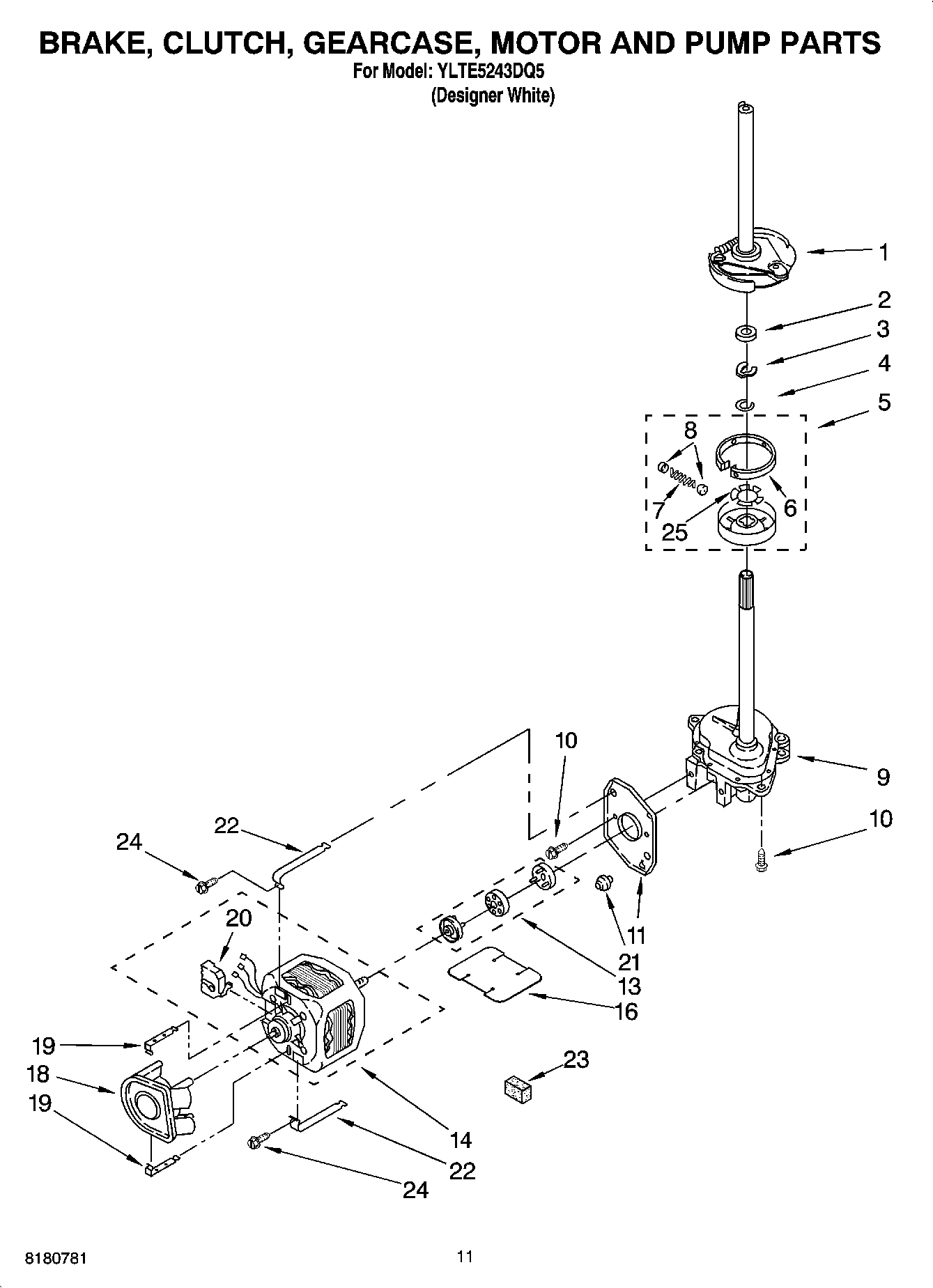08 - BRAKE, CLUTCH, GEARCASE, MOTOR AND PUMP PARTS