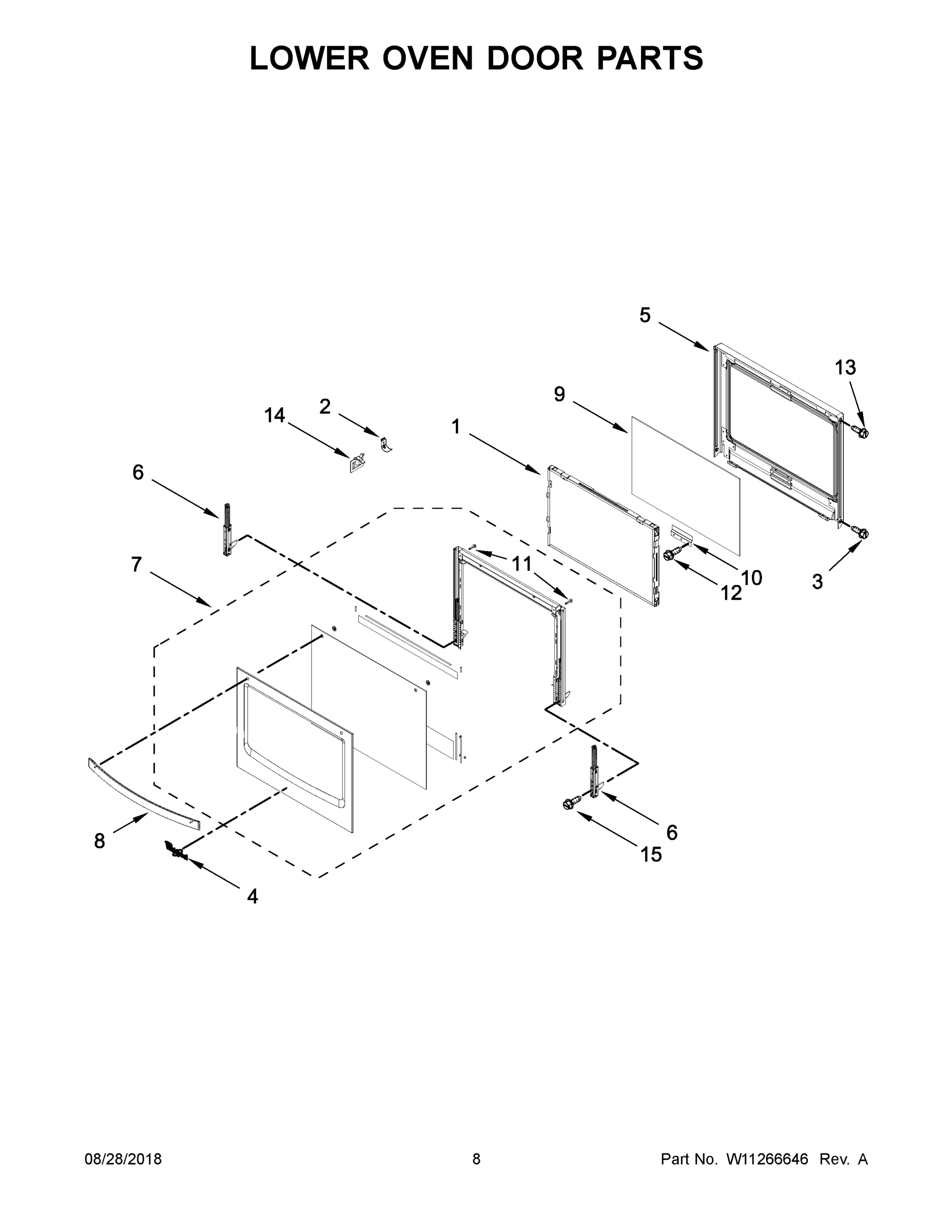 05 - LOWER OVEN DOOR PARTS