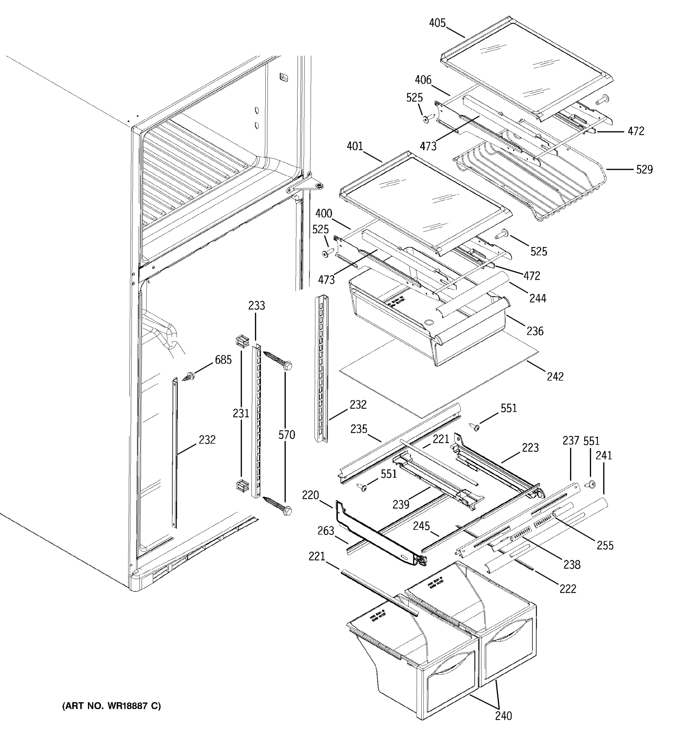 FRESH FOOD SHELVES