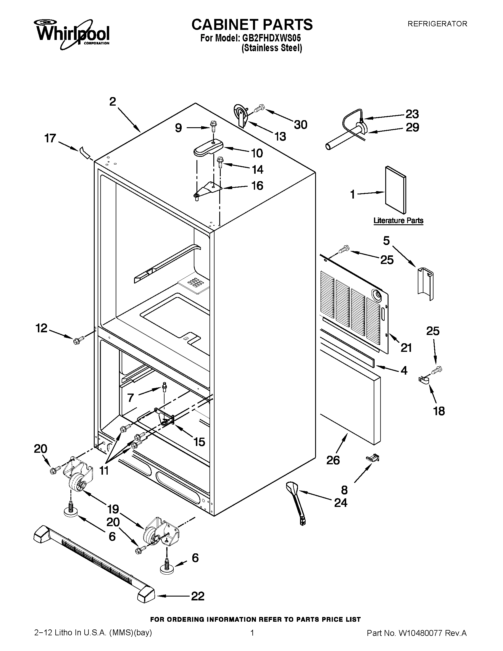 01 - CABINET PARTS