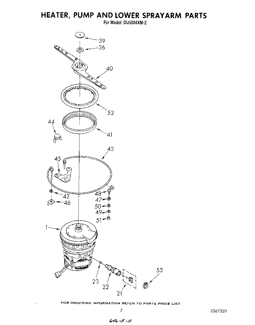 05 - HEATER, PUMP AND LOWER SPRAYARM