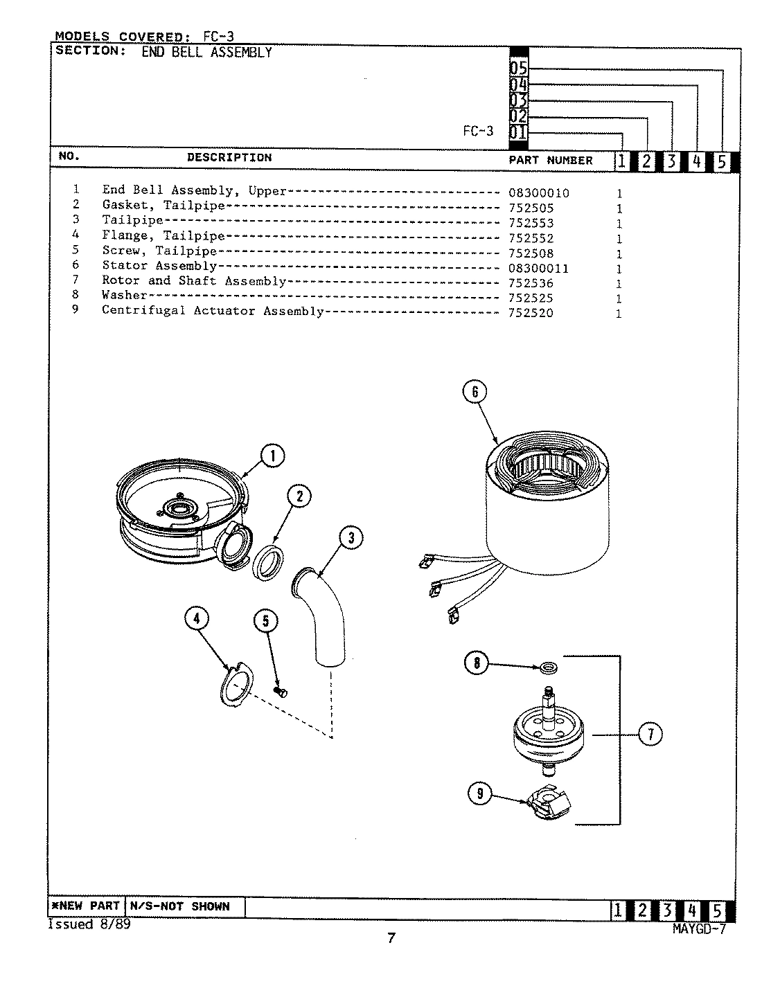 02 - END BELL ASSY. (FC1)