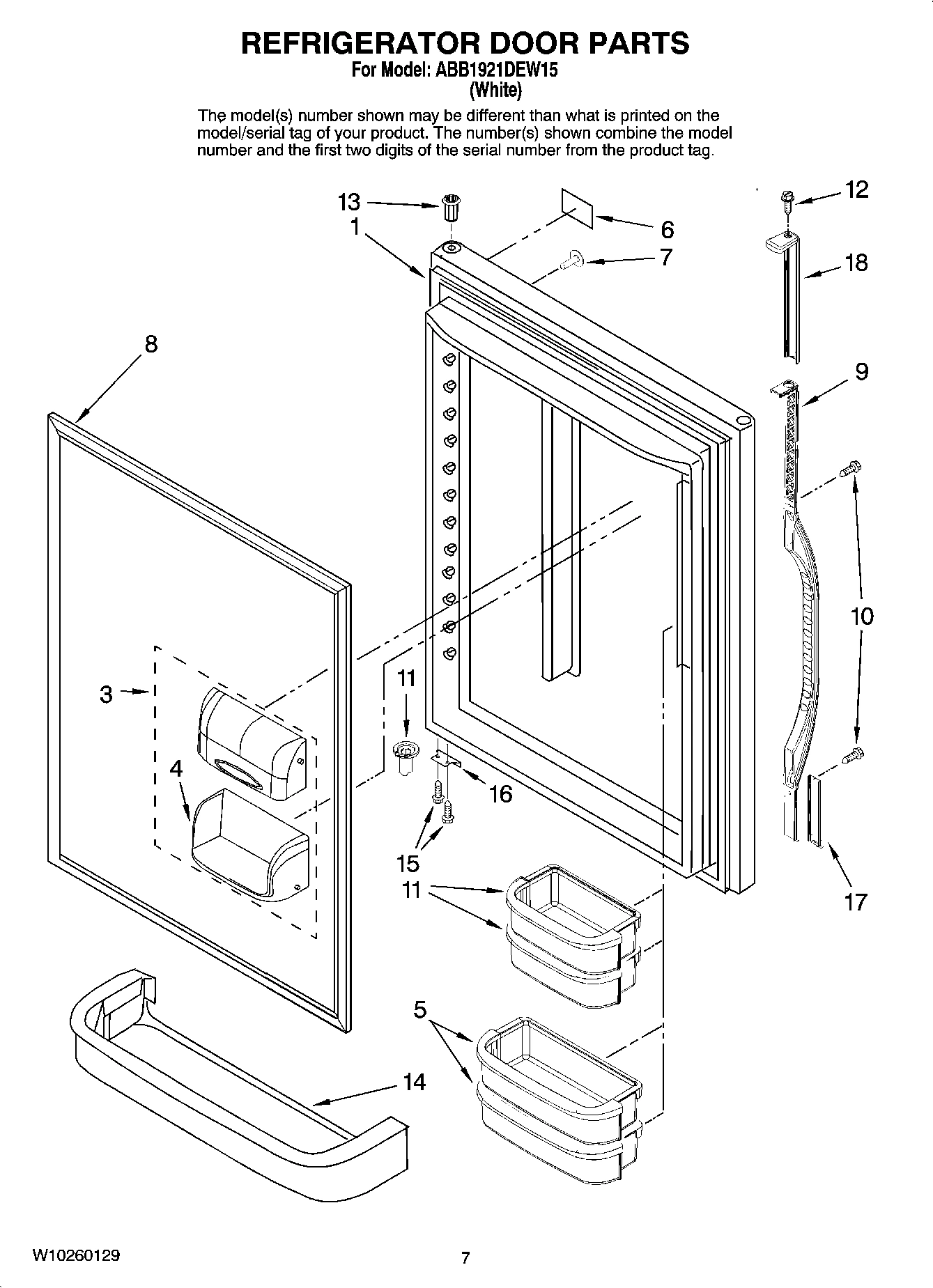 04 - REFRIGERATOR DOOR PARTS