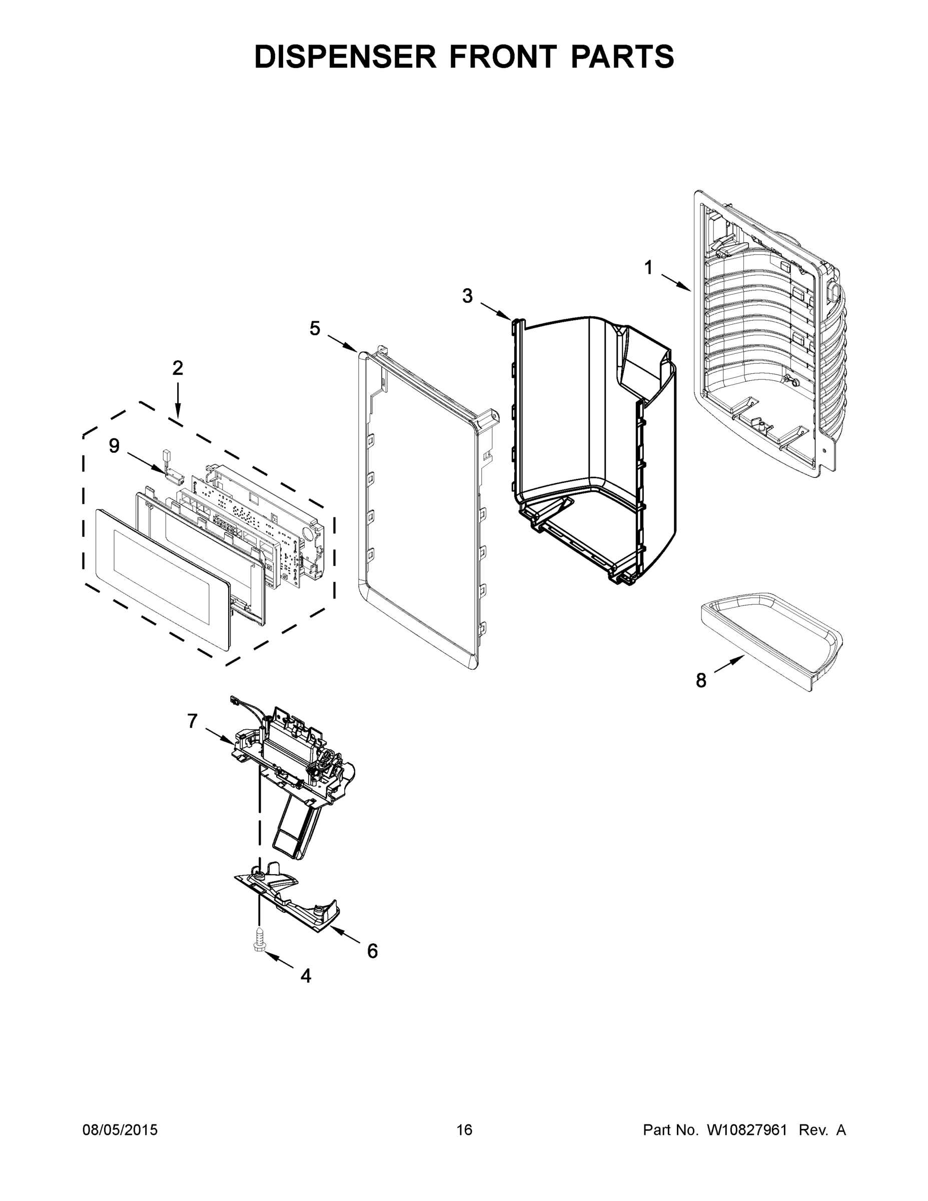 09 - DISPENSER FRONT PARTS