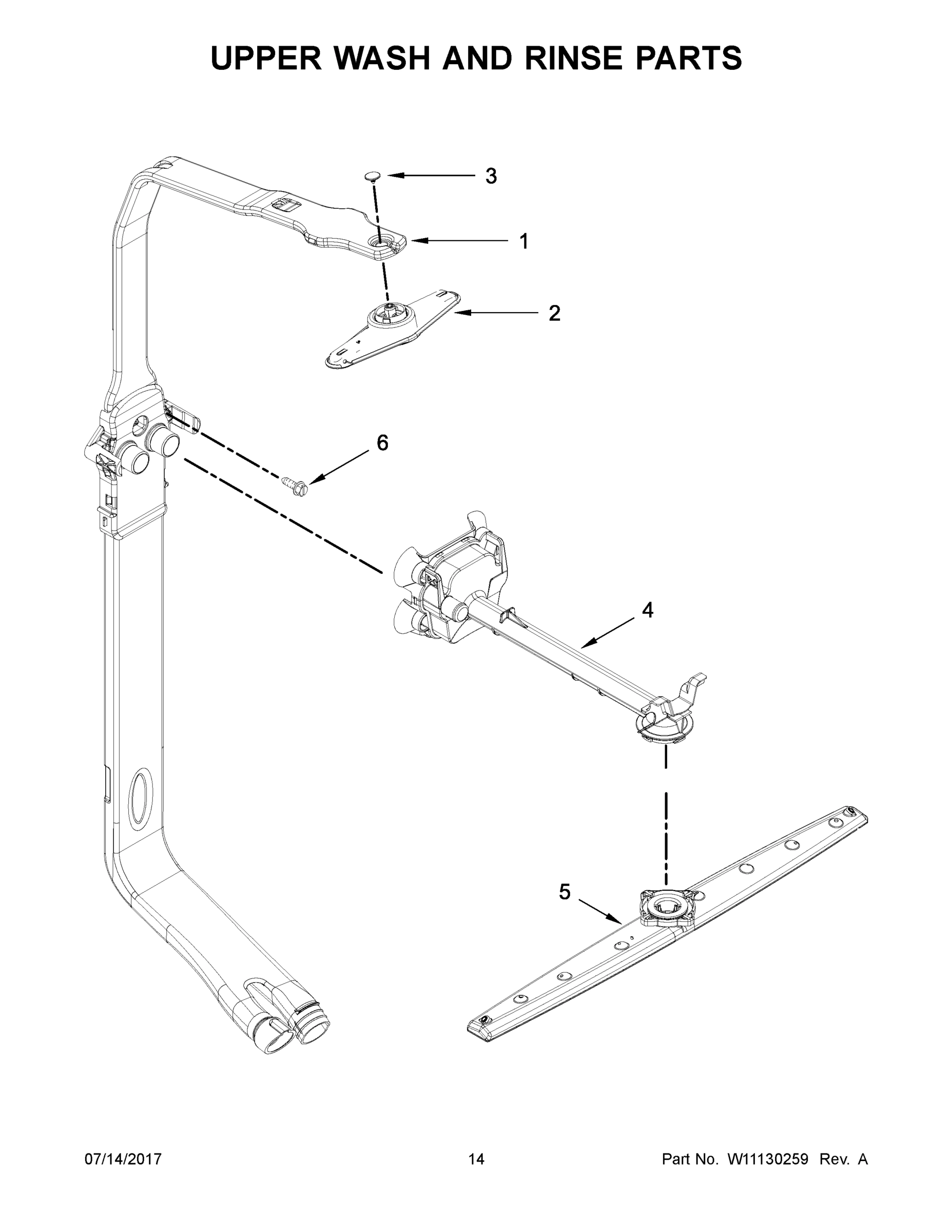 08 - UPPER WASH AND RINSE PARTS