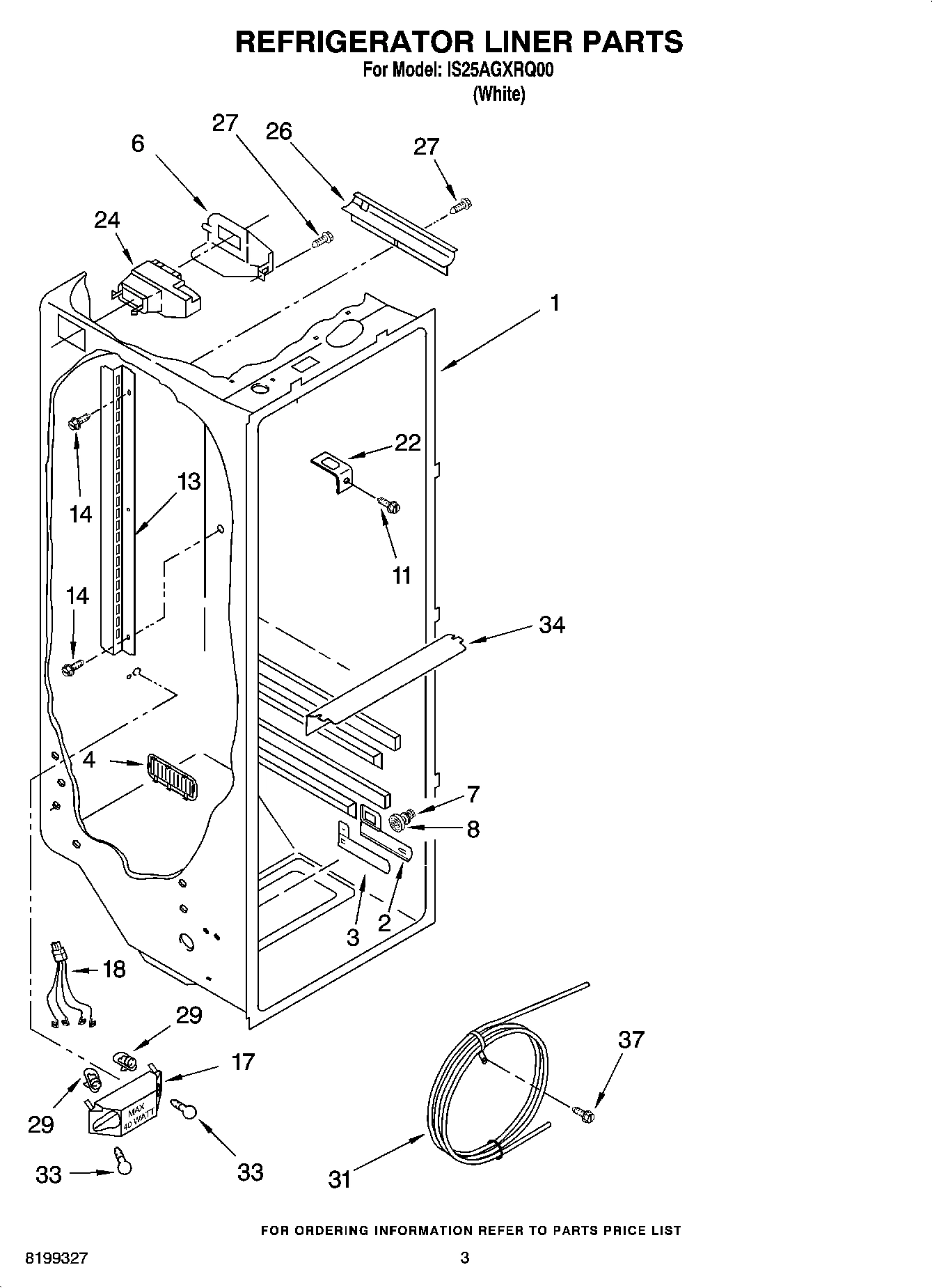 02 - REFRIGERATOR LINER PARTS