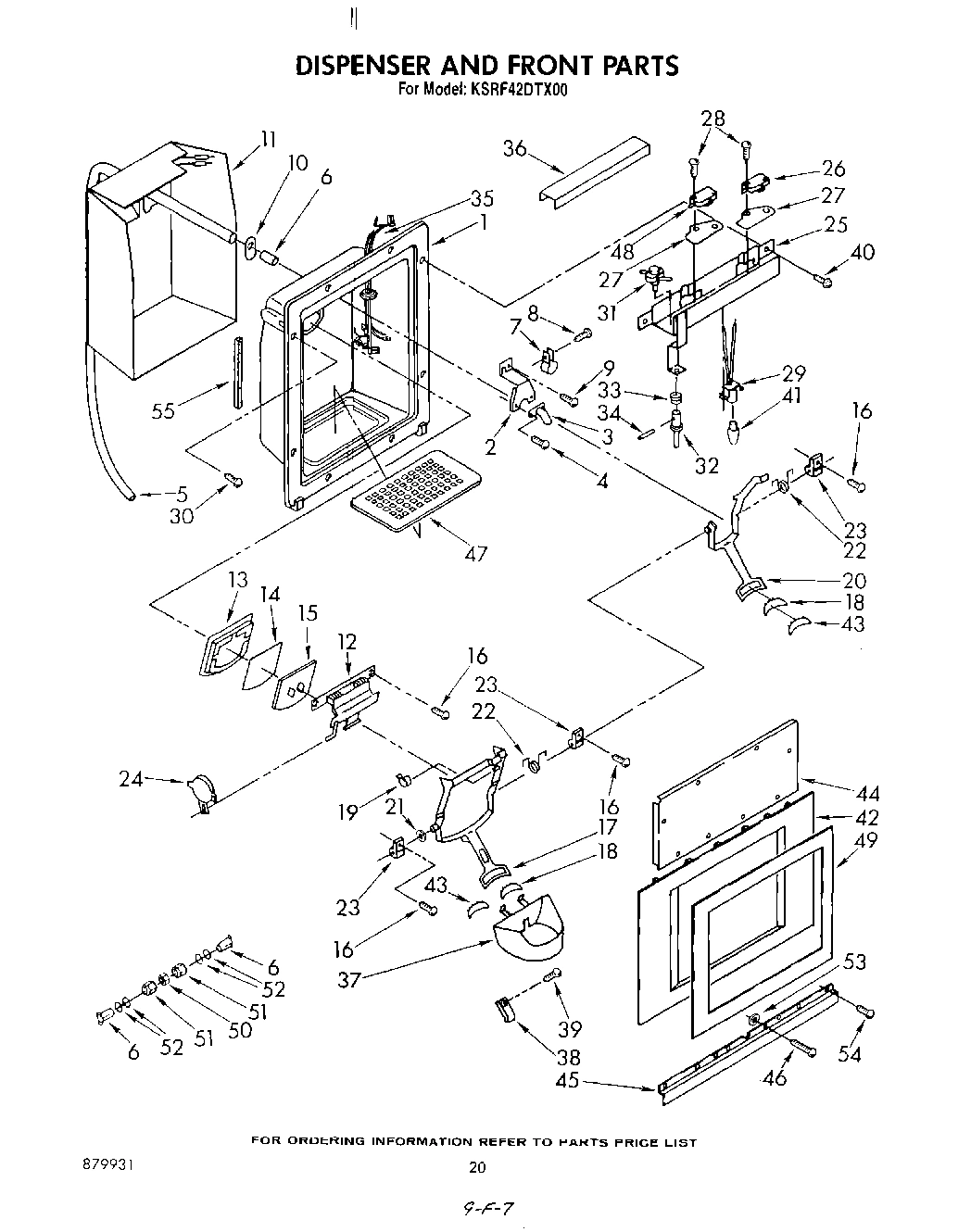 13 - DISPENSER AND FRONT