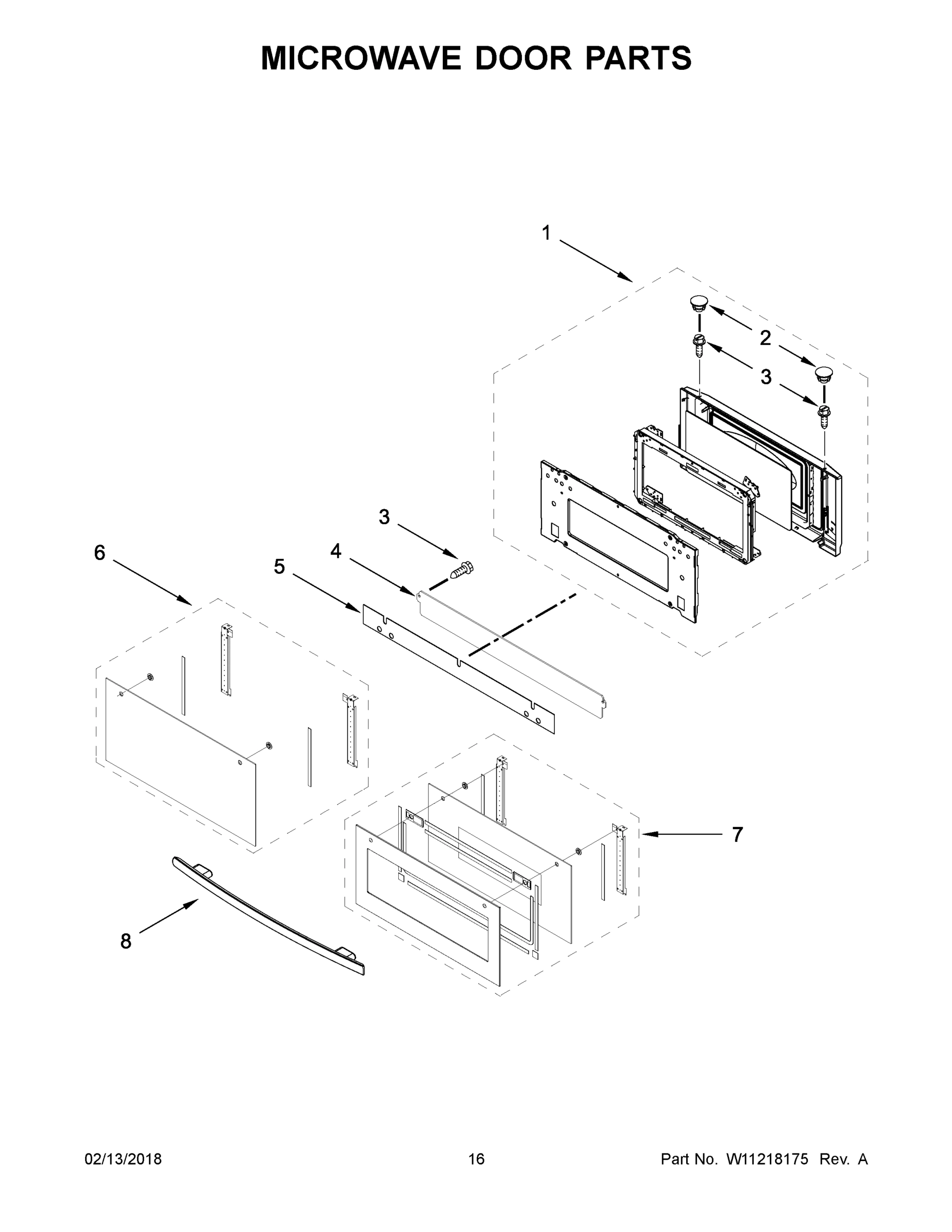 09 - MICROWAVE DOOR PARTS