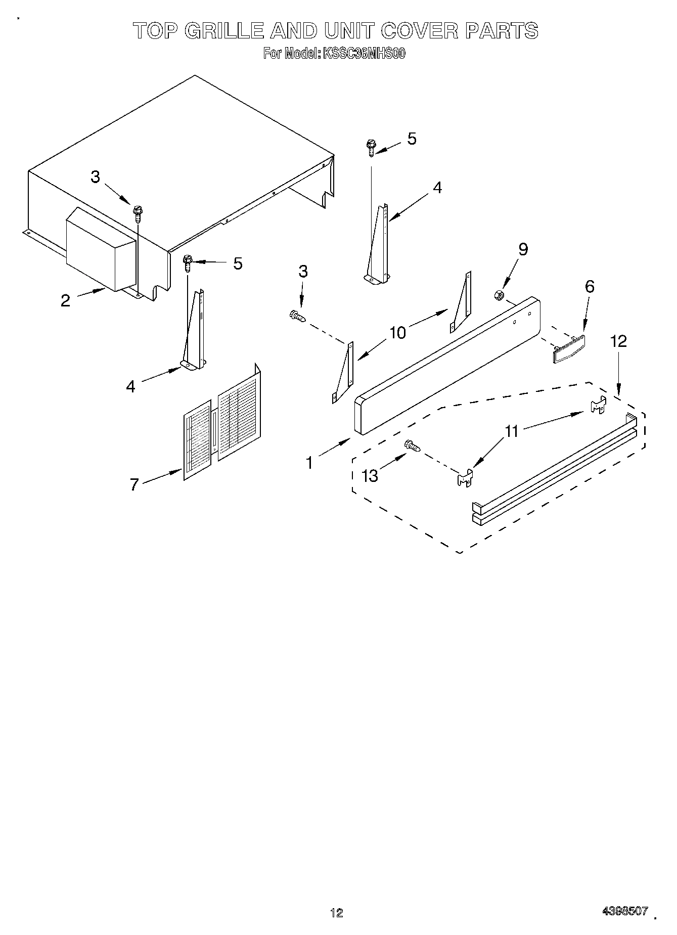 09 - TOP GRILLE AND UNIT COVER