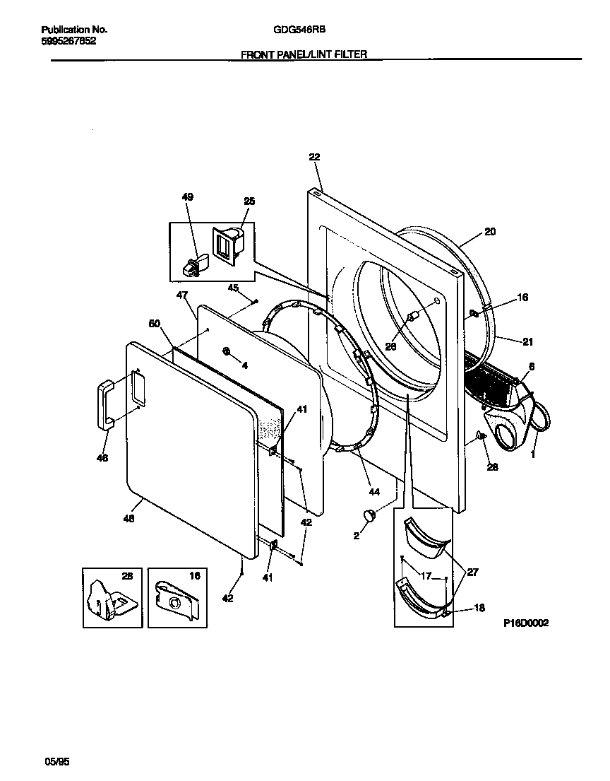 03 - FRONT PANEL/LINT FILTER