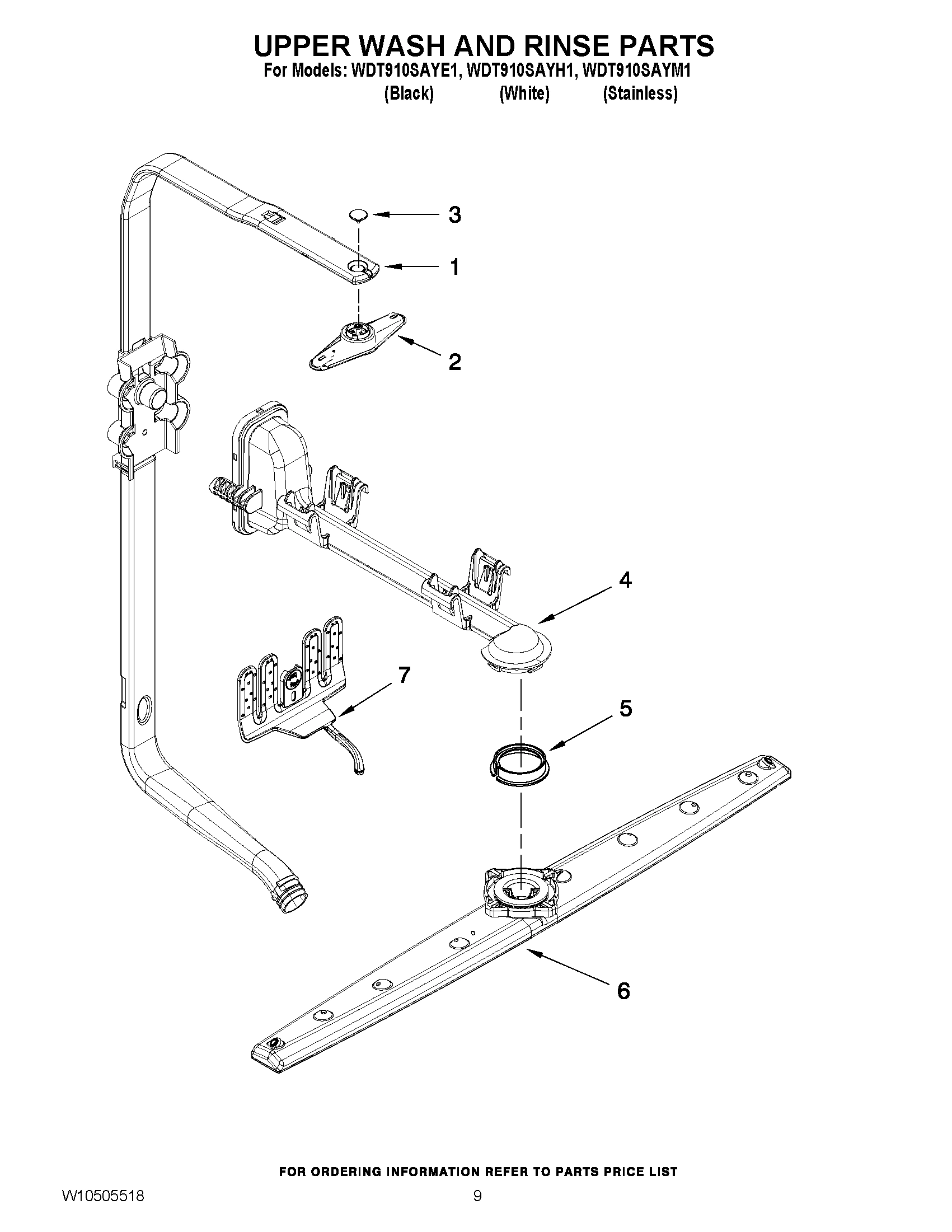 07 - UPPER WASH AND RINSE PARTS