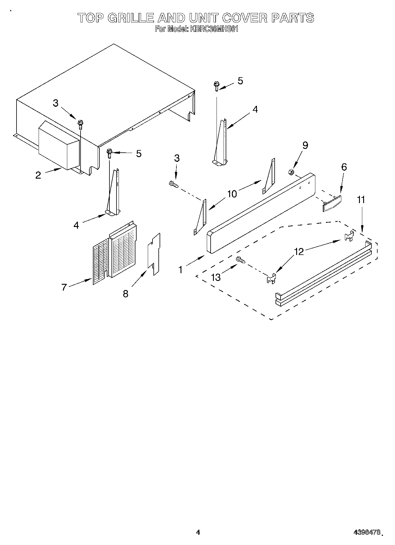 03 - TOP GRILLE AND UNIT COVER