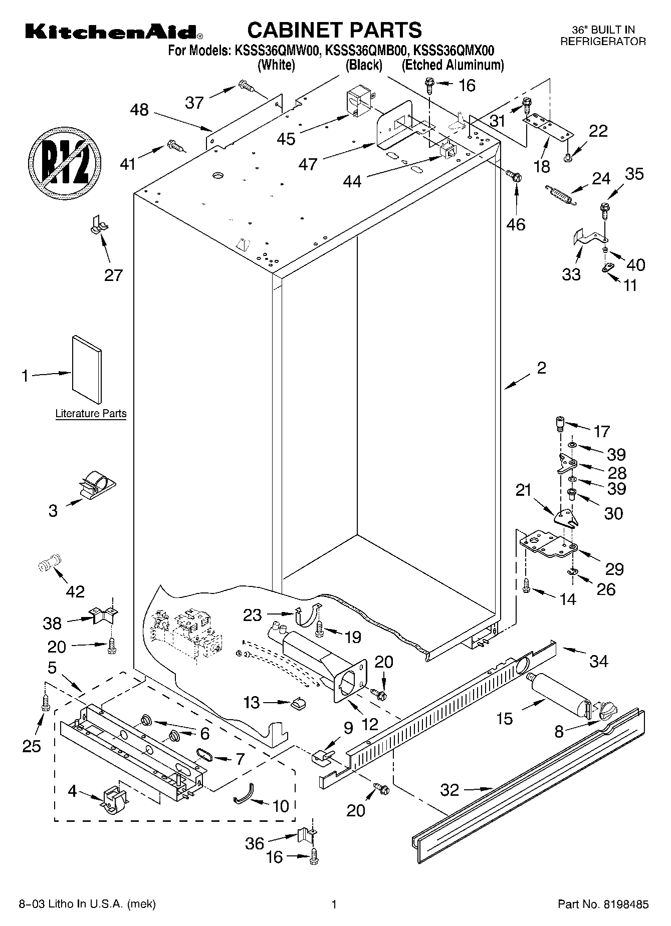 01 - CABINET PARTS