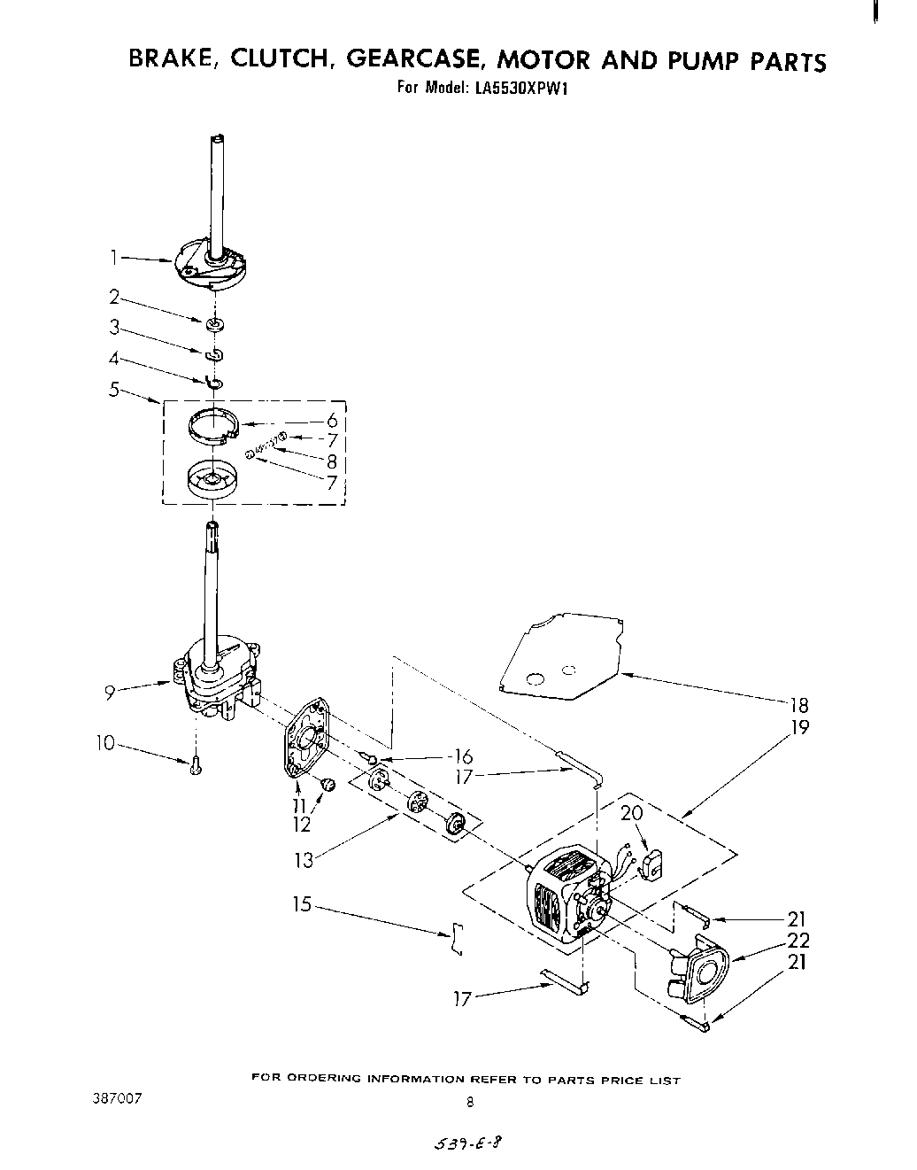 06 - BRAKE, CLUTCH, GEARCASE, MOTOR AND PUMP