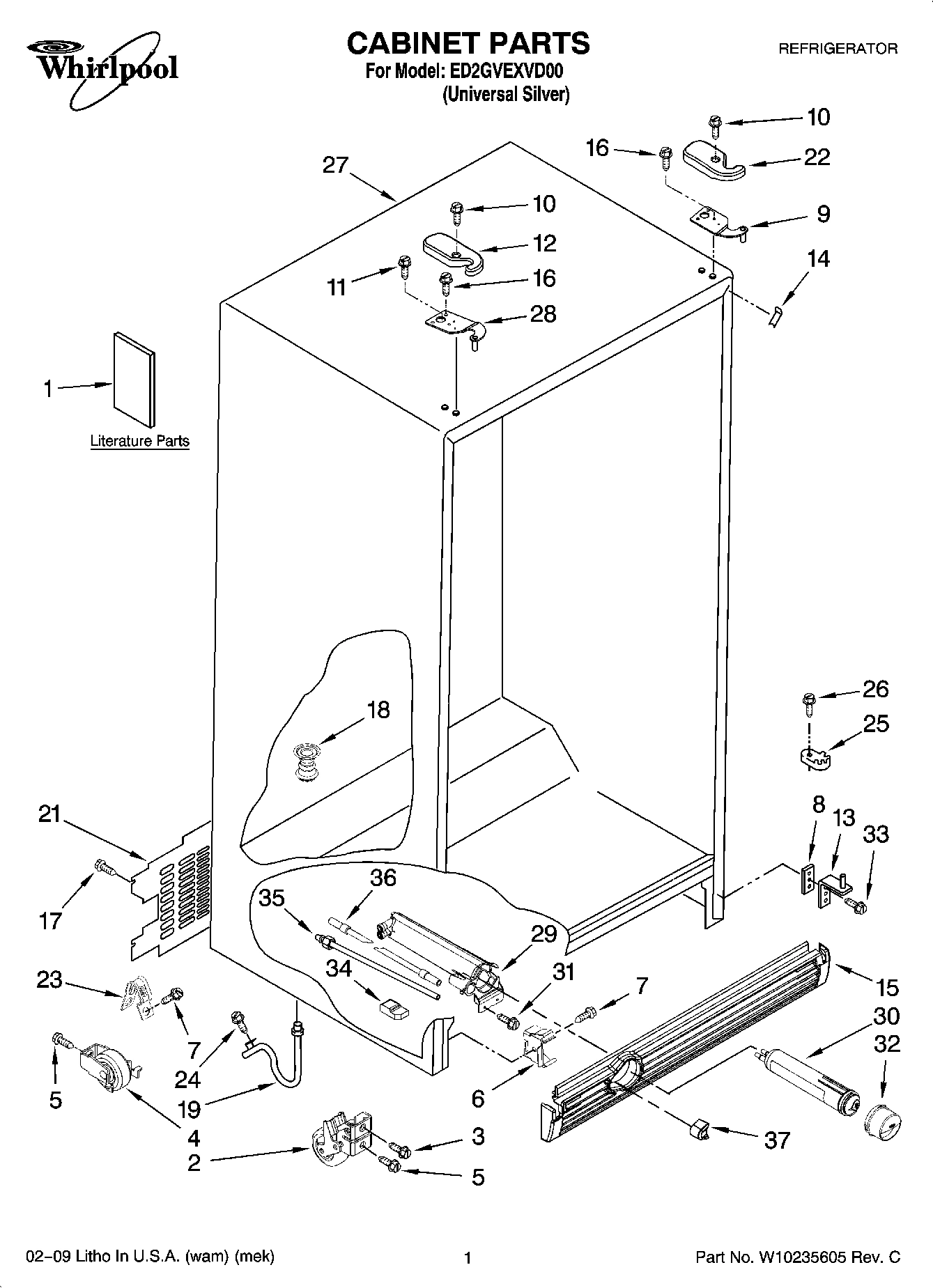 01 - CABINET PARTS