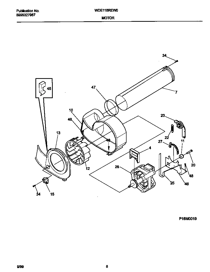 05 - P16M0019 MOTOR,BLOWER