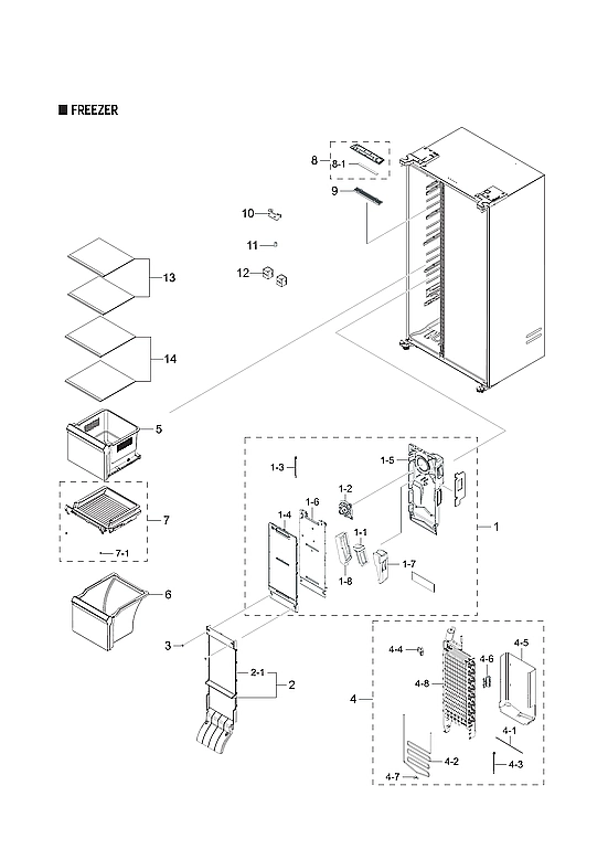 FREEZER PARTS
