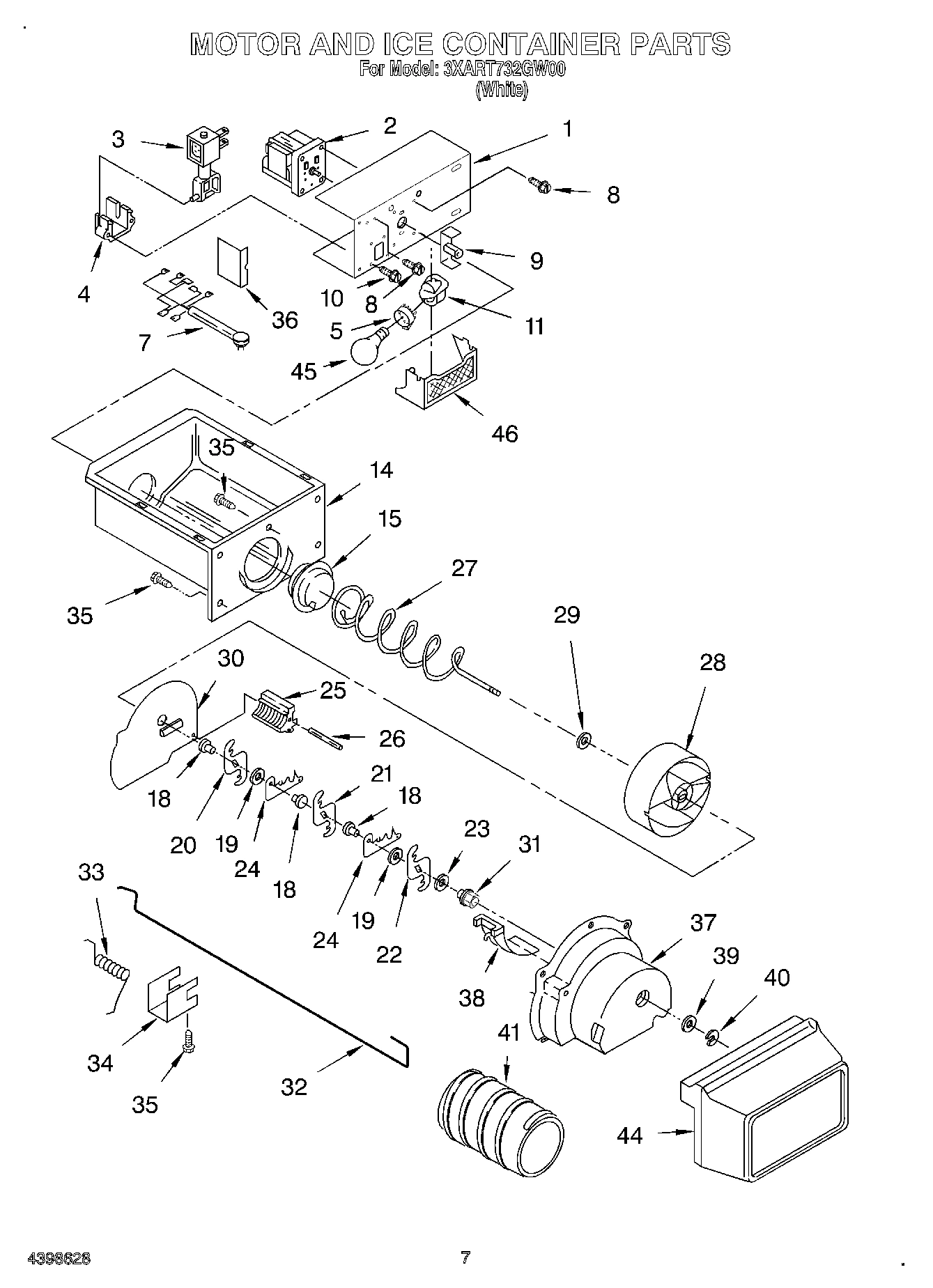 06 - MOTOR AND ICE CONTAINER