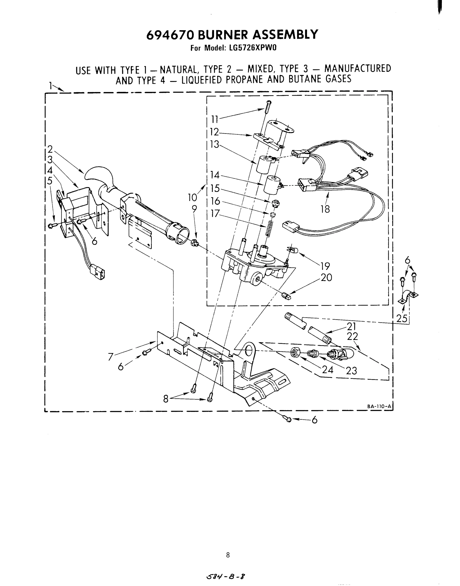 05 - 694670 BURNER