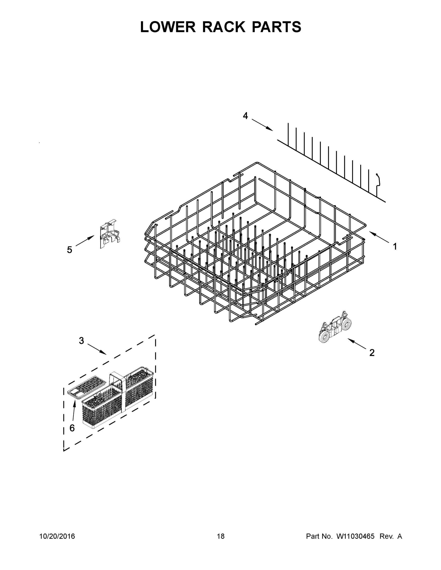 10 - LOWER RACK PARTS