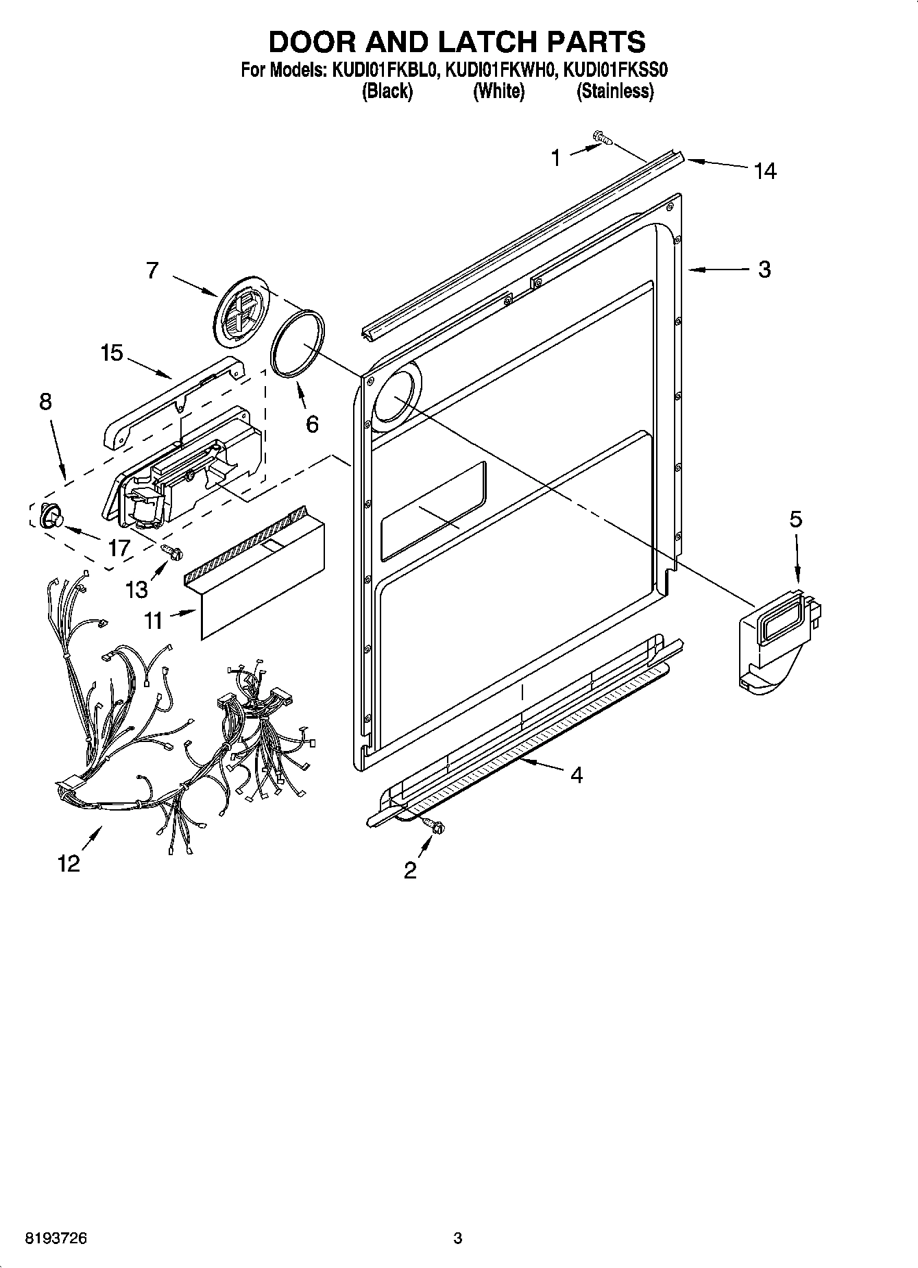 03 - DOOR AND LATCH PARTS
