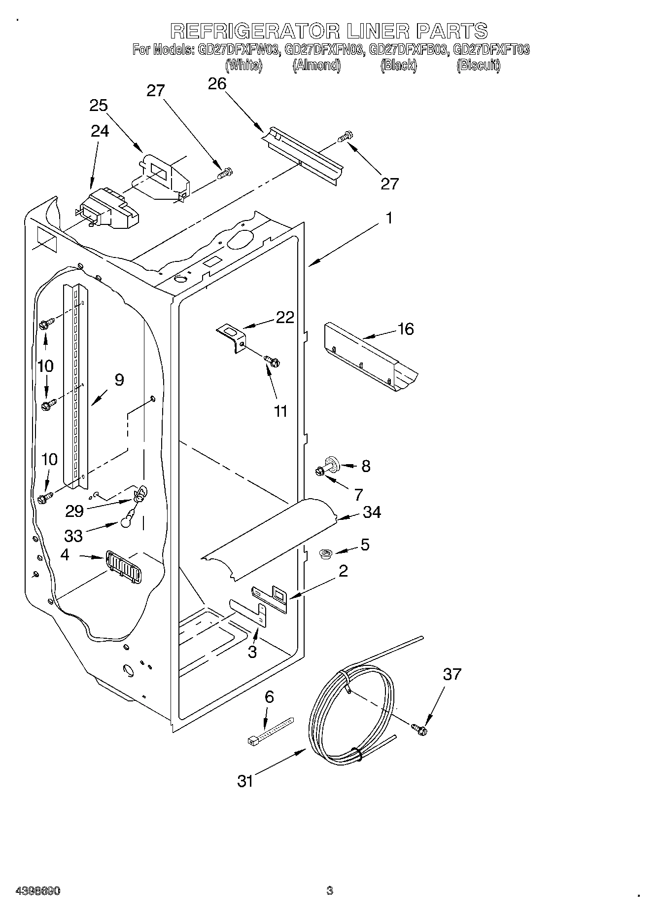 02 - REFRIGERATOR LINER