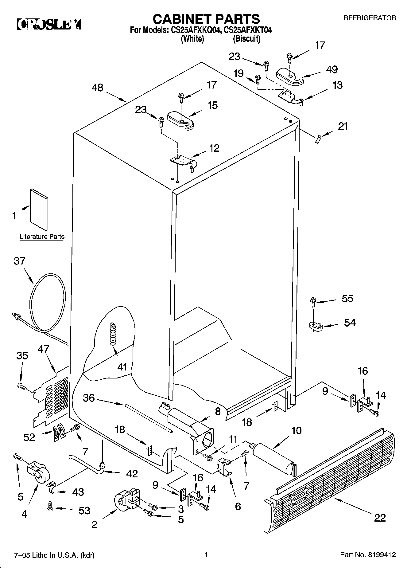 01 - CABINET PARTS