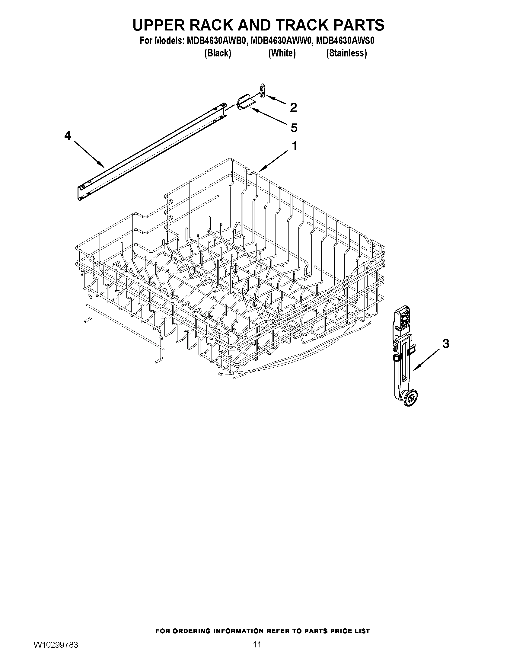 09 - UPPER RACK AND TRACK PARTS