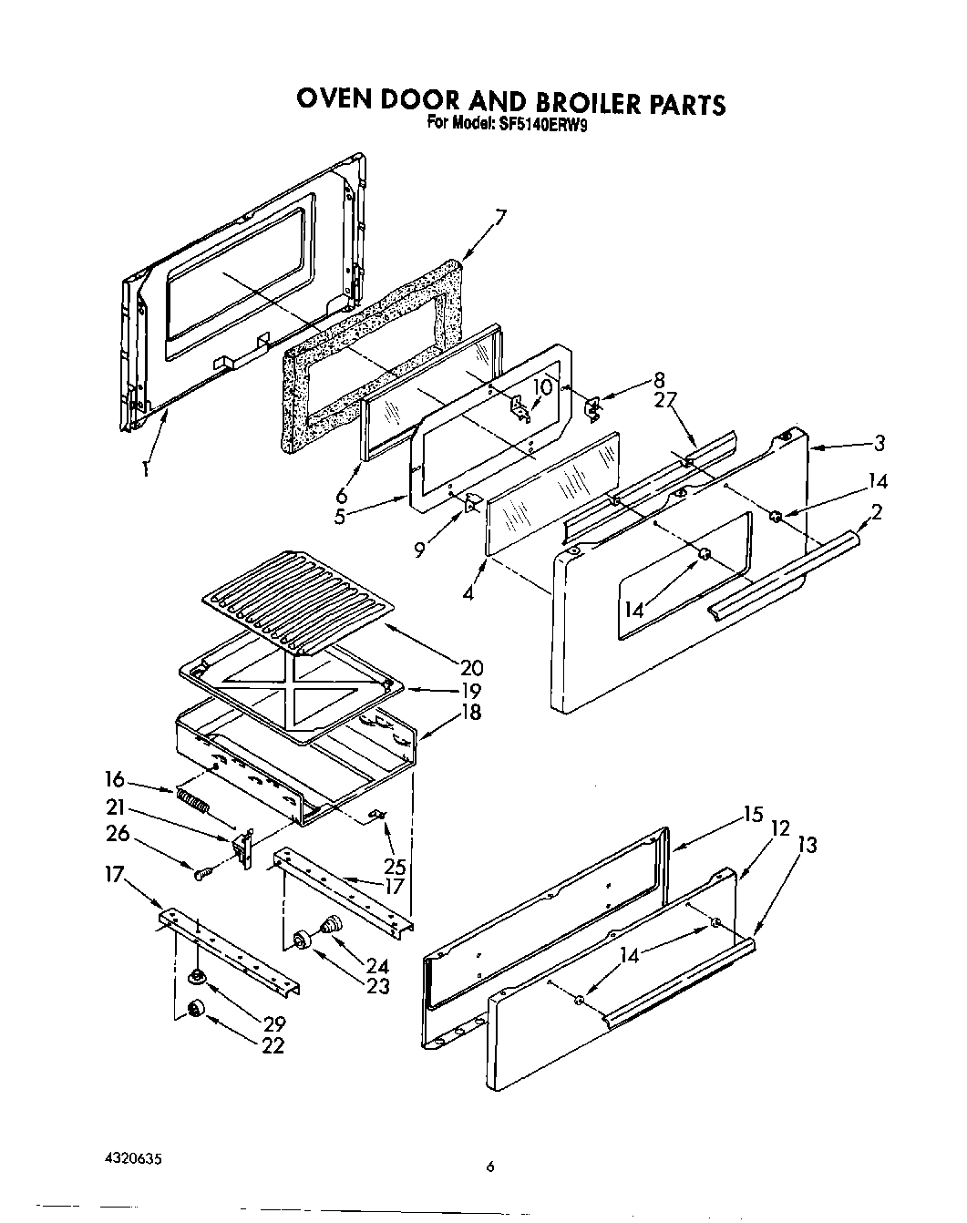 06 - OVEN DOOR AND BROILER