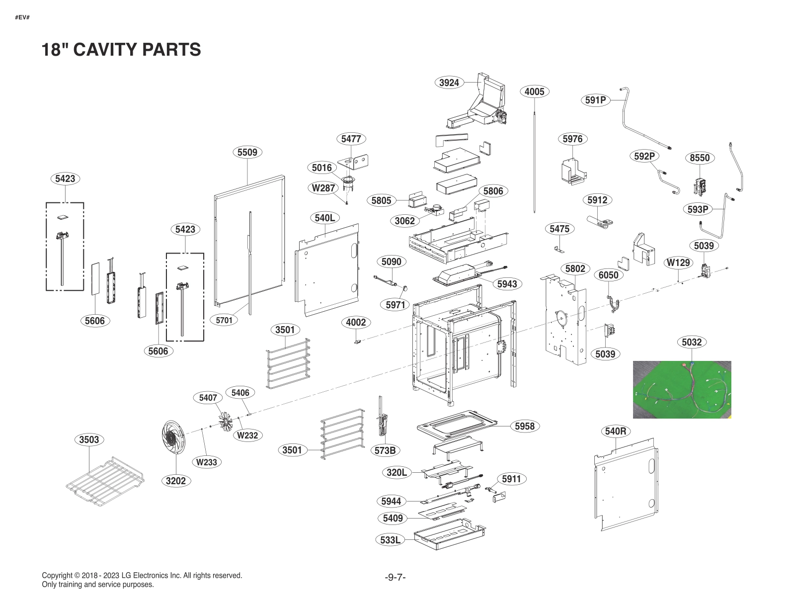 18" CAVITY PARTS