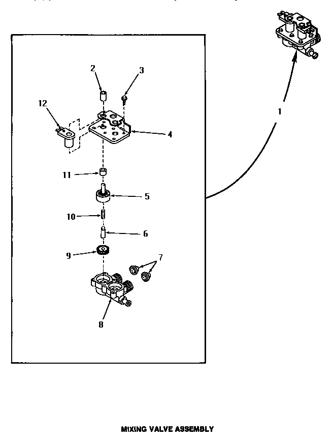 12 - MIXING VALVE ASSY