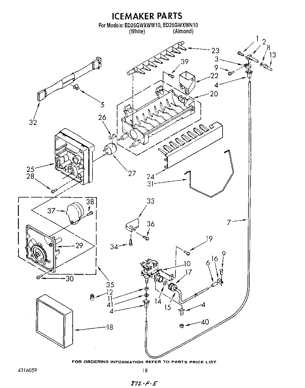 13 - ICE MAKER , NOT ILLUSTRATED