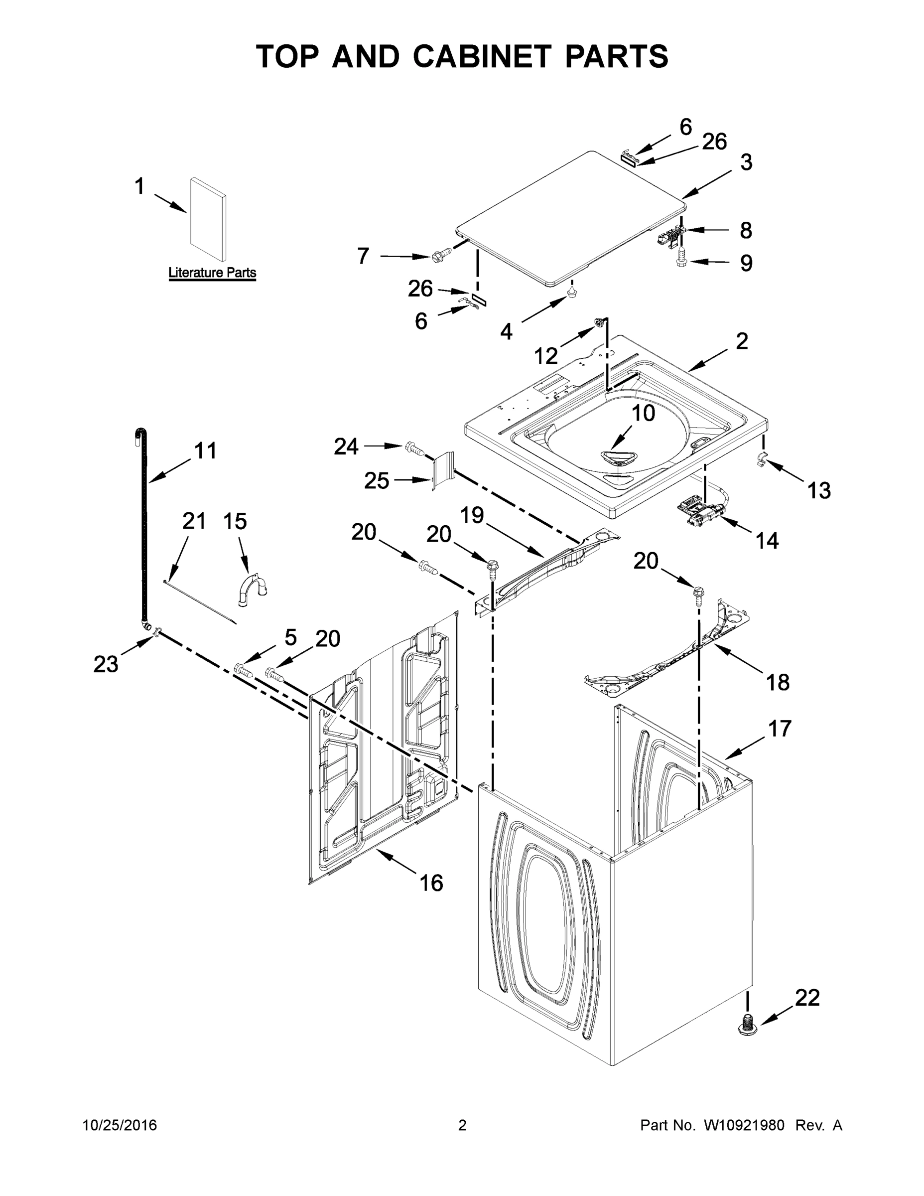 02 - TOP AND CABINET PARTS